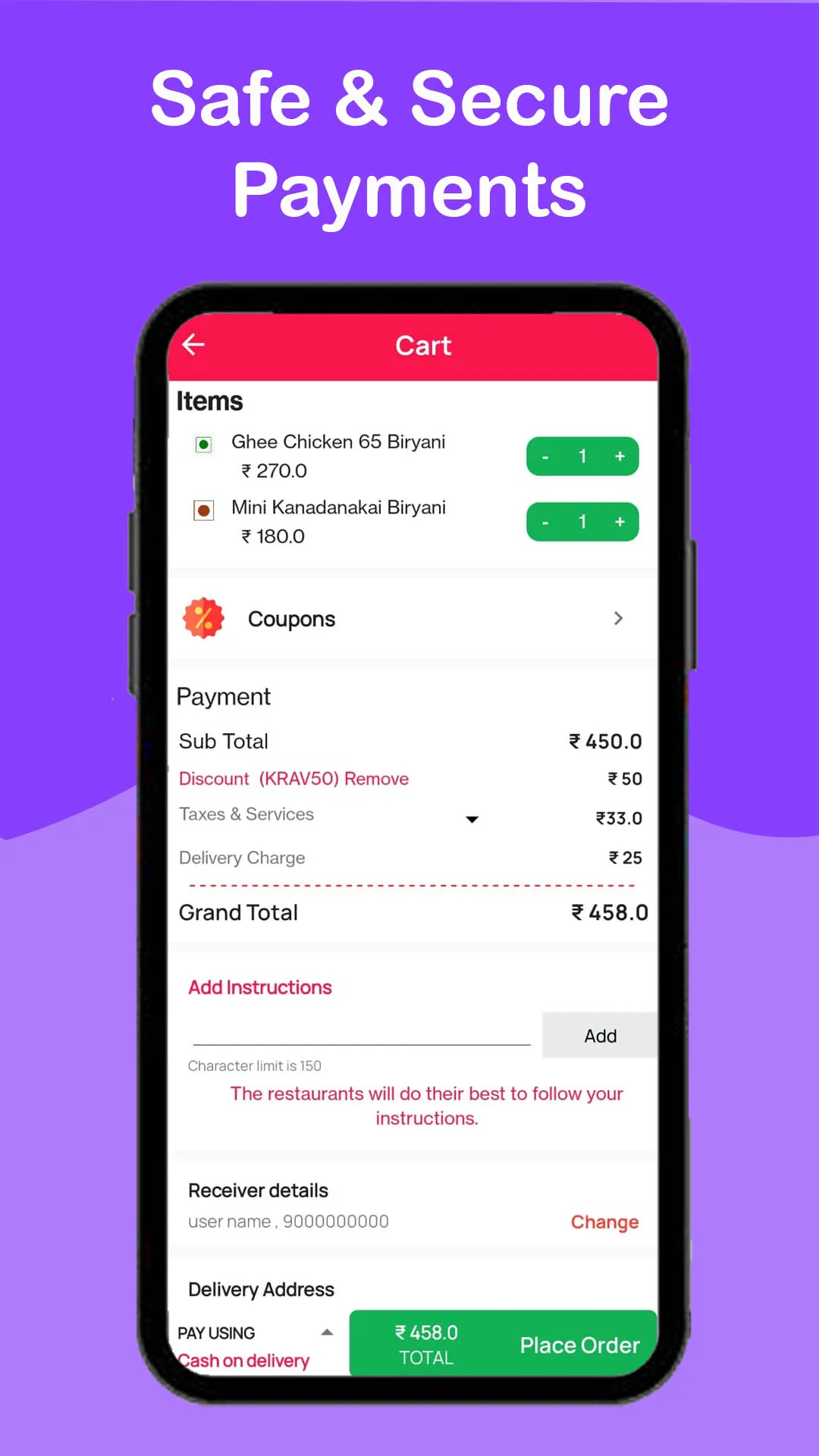 Kravito- Online Food Delivery | Indus Appstore | Screenshot
