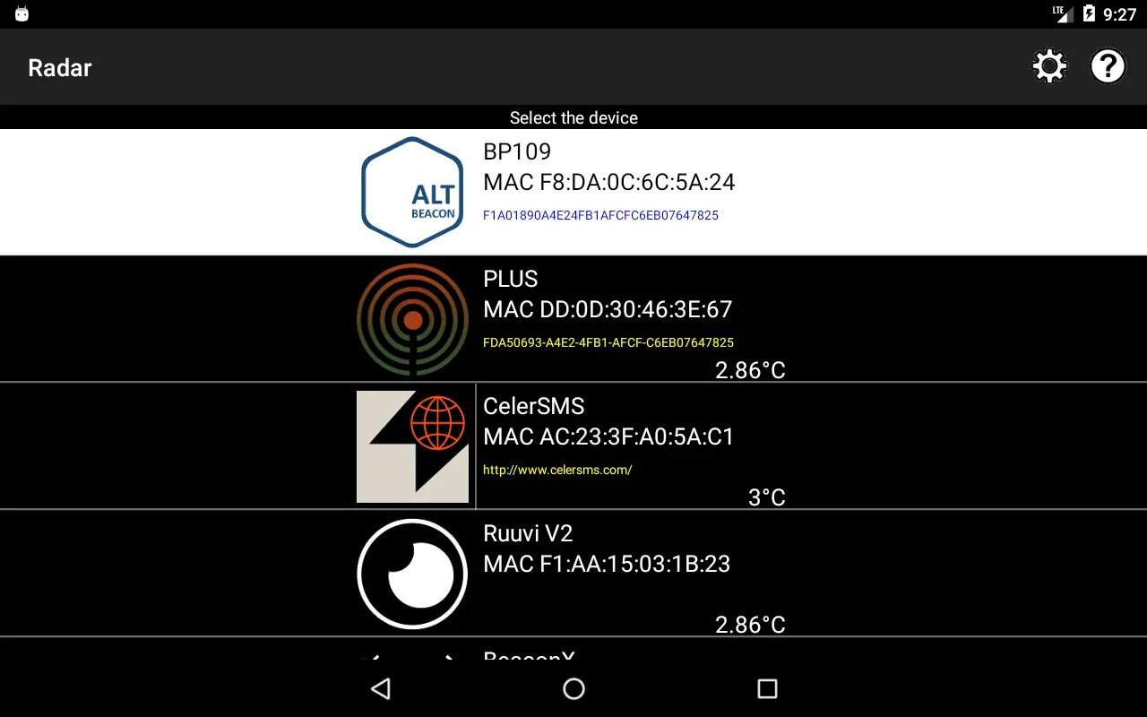 Radar Lite: track BLE beacons | Indus Appstore | Screenshot