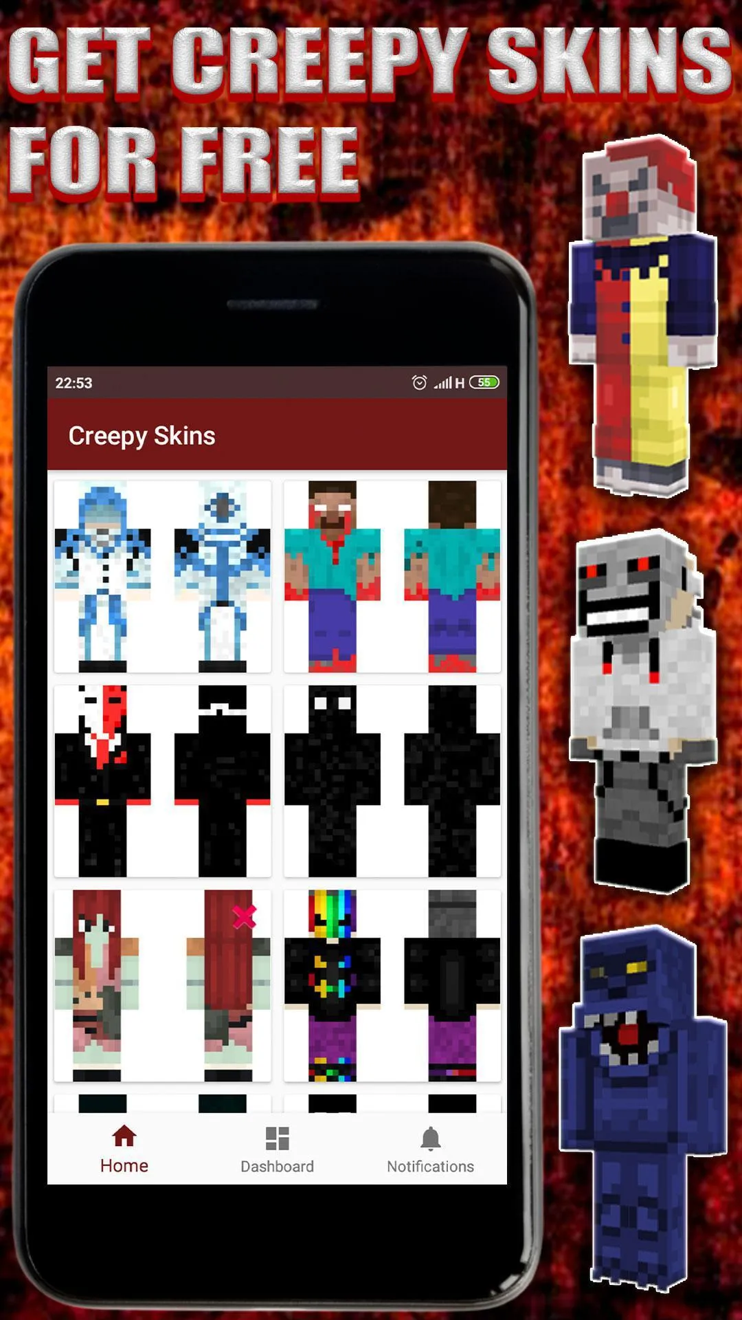 Scary Skins and Horror Skins | Indus Appstore | Screenshot