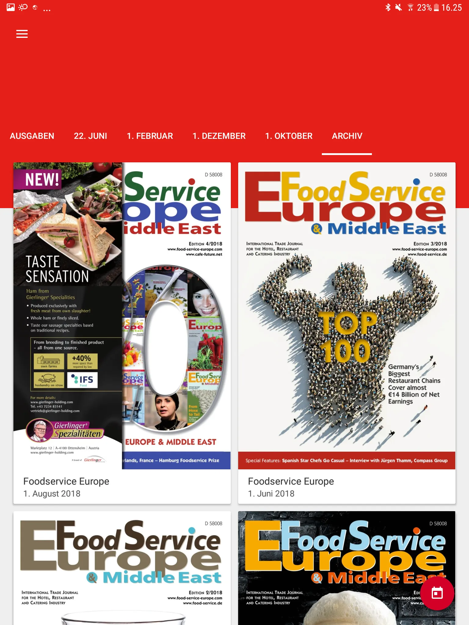 FOOD SERVICE e-paper | Indus Appstore | Screenshot