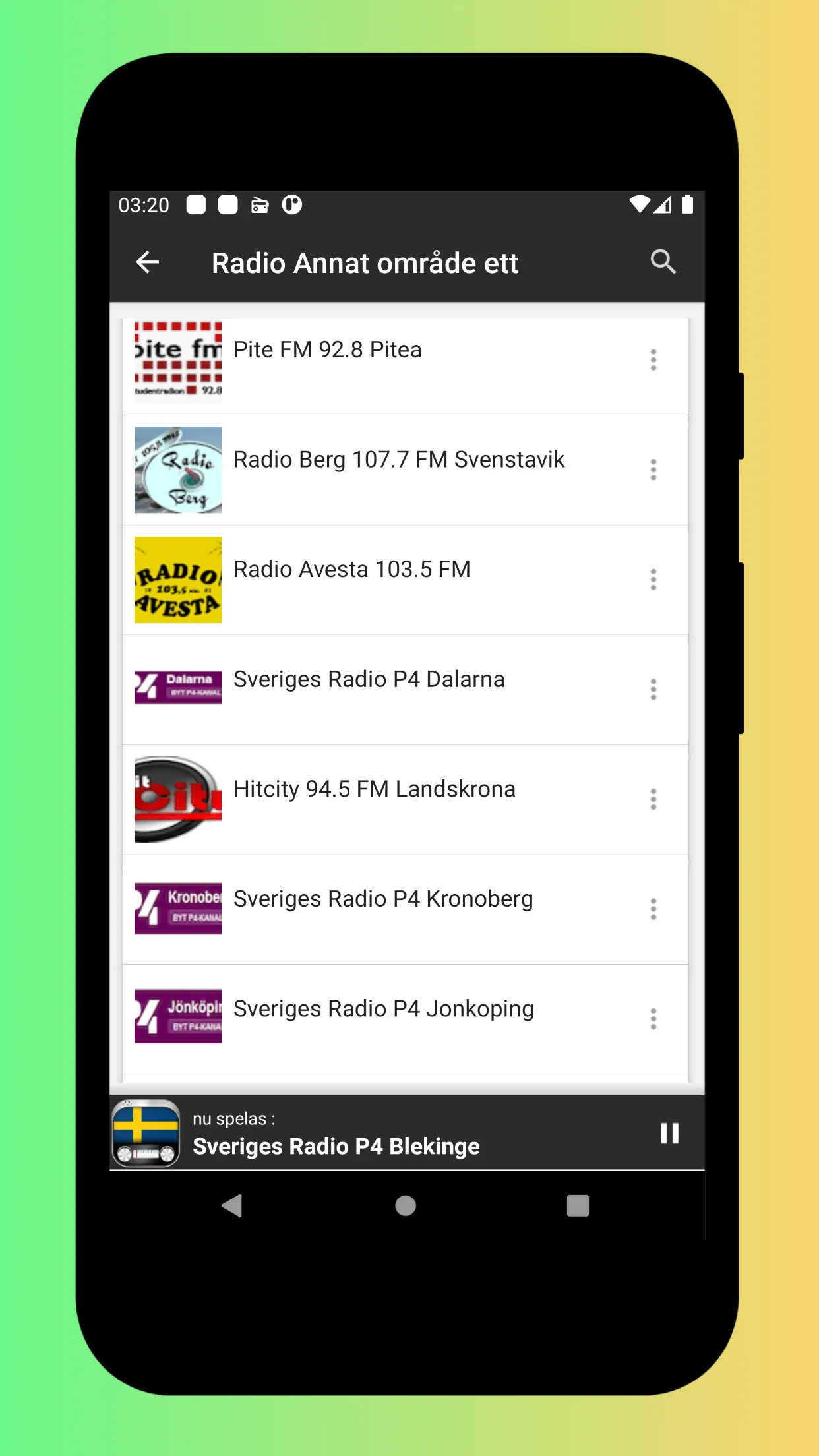 Radio Sweden FM - DAB Radio | Indus Appstore | Screenshot