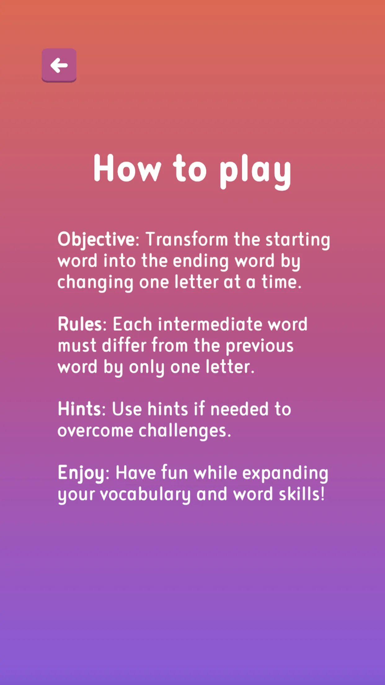 Word Ladder | Indus Appstore | Screenshot