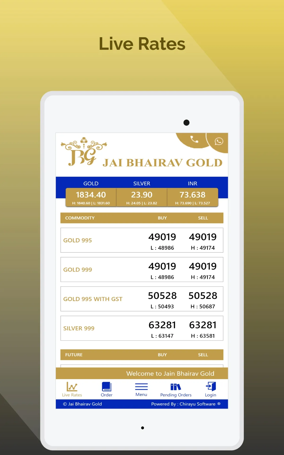 Jai Bhairav Gold | Indus Appstore | Screenshot