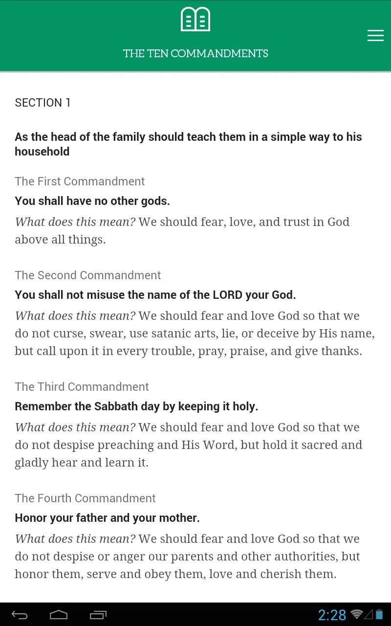 Luther's Small Catechism | Indus Appstore | Screenshot