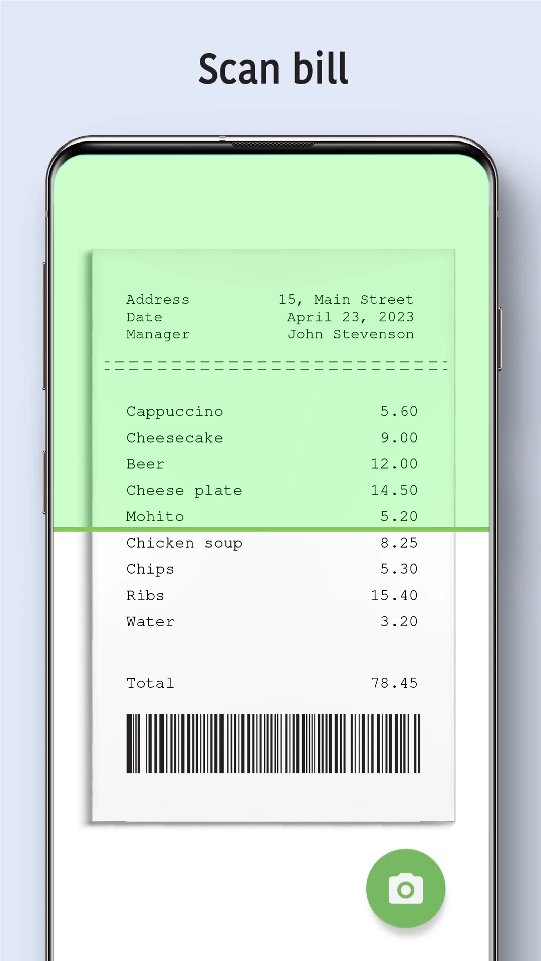 Scan & Split Bill - OCR Check | Indus Appstore | Screenshot