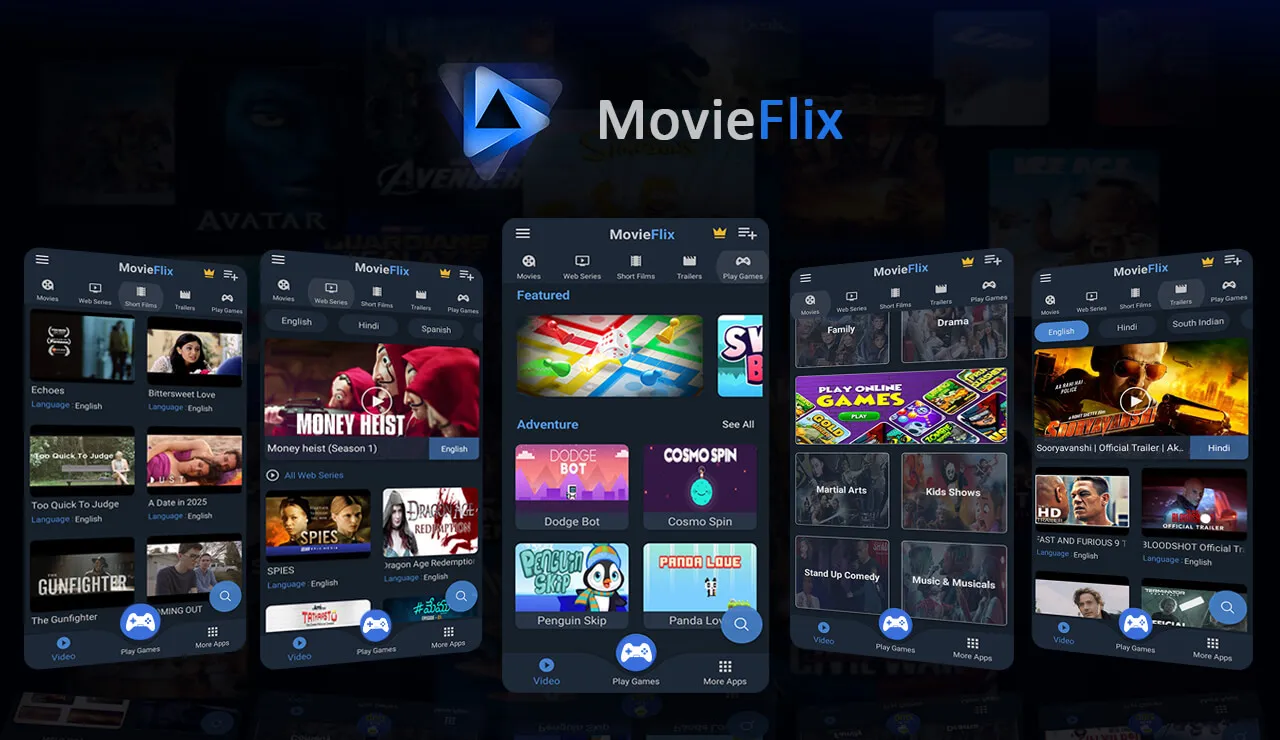 MovieFlix: Movies & Web Series | Indus Appstore | Screenshot