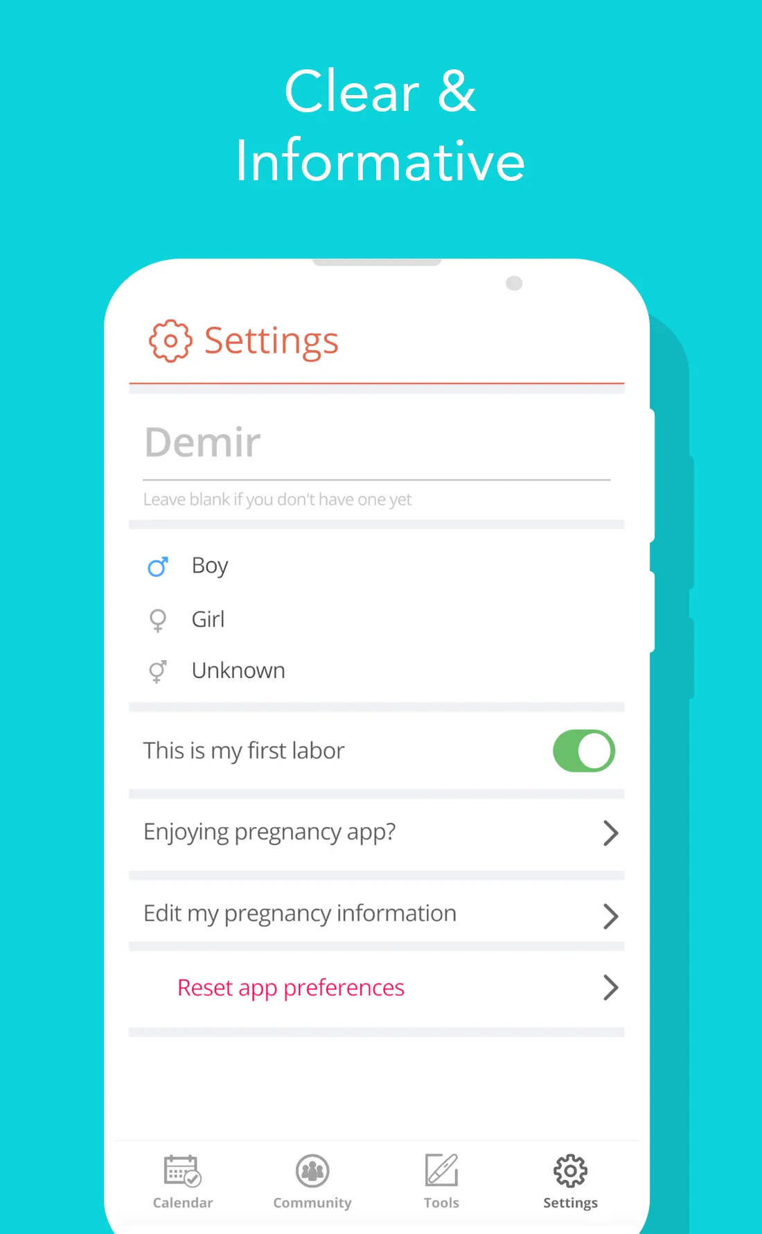 Pregnancy Tracker and Baby | Indus Appstore | Screenshot