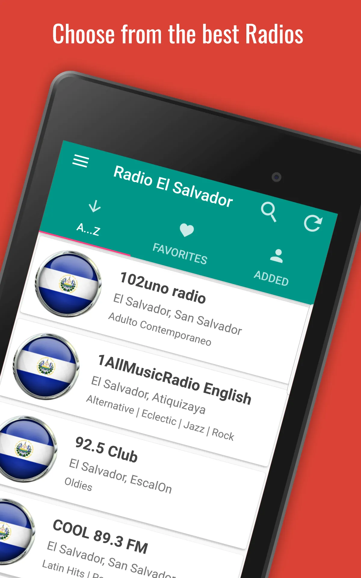 El Salvador Radio Stations | Indus Appstore | Screenshot