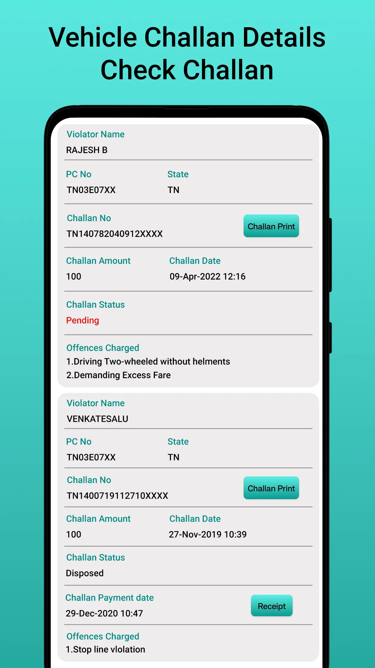 RTO Vehicle Info - Vahanx | Indus Appstore | Screenshot