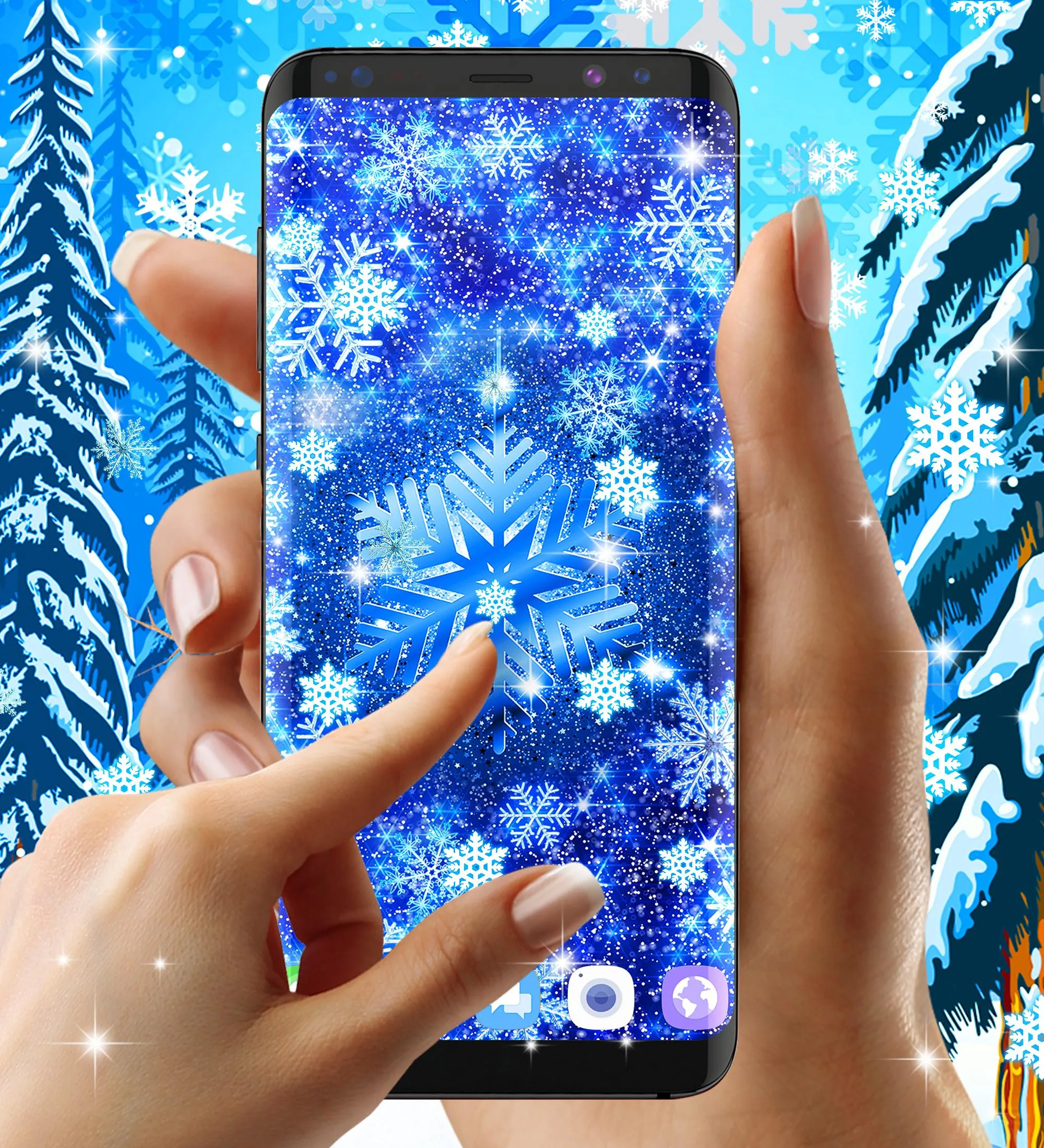 Snow winter live wallpaper | Indus Appstore | Screenshot