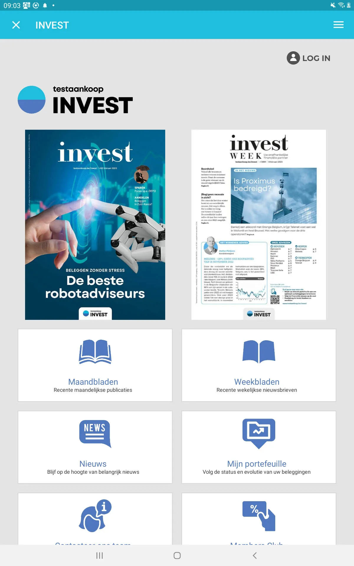 Testaankoop invest Digitaal | Indus Appstore | Screenshot