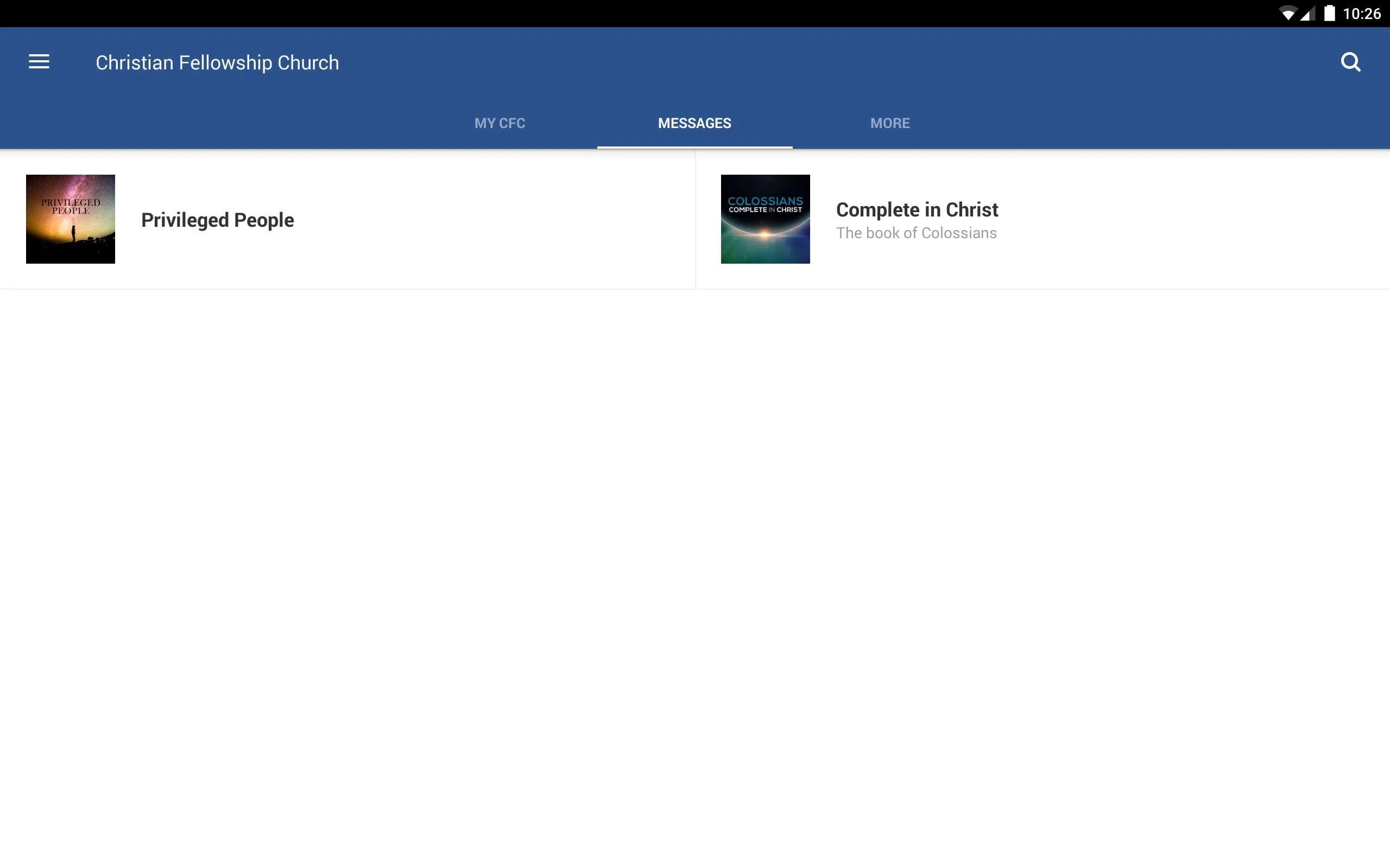 Christian Fellowship Church | Indus Appstore | Screenshot