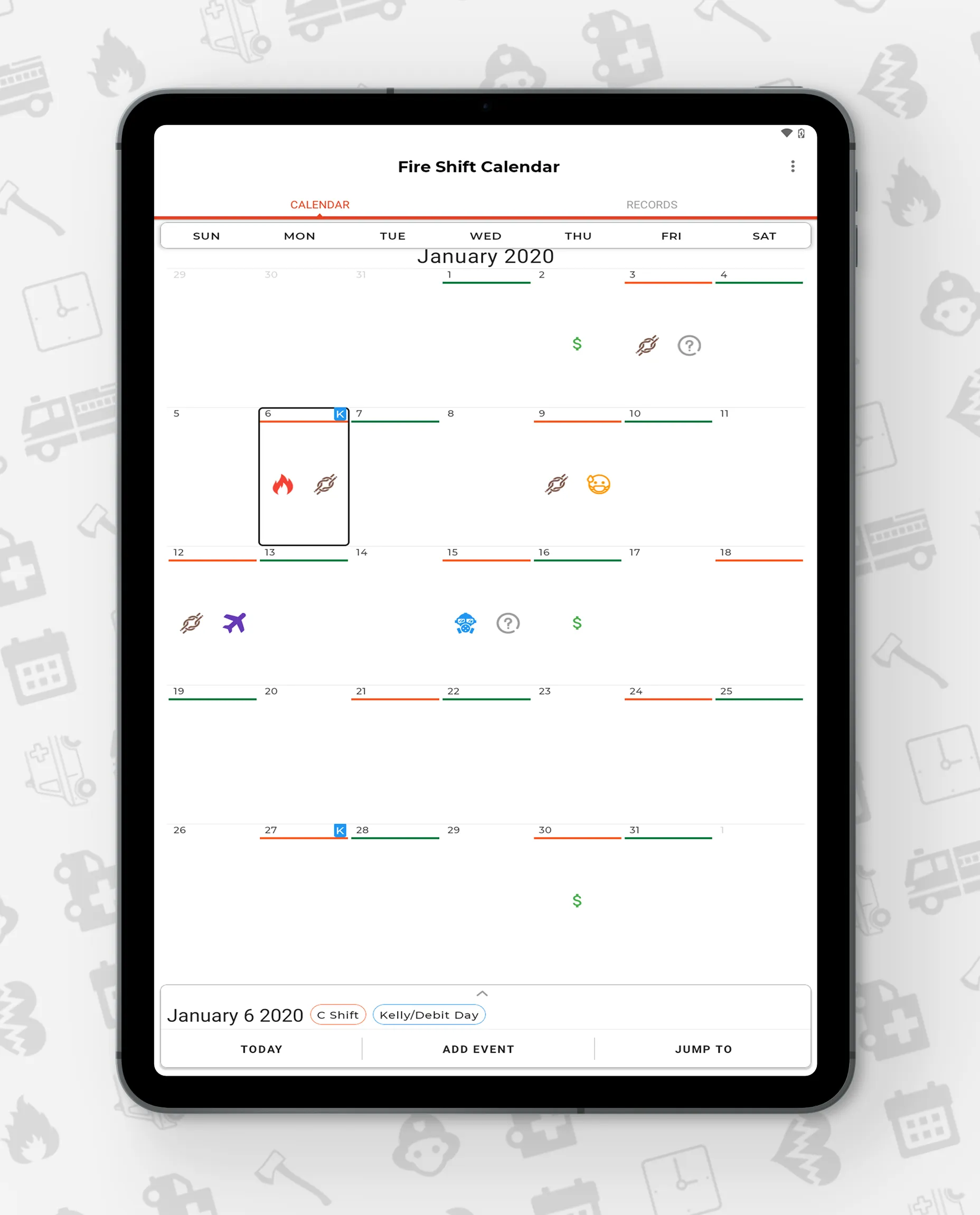 Fire Shift Calendar | Indus Appstore | Screenshot