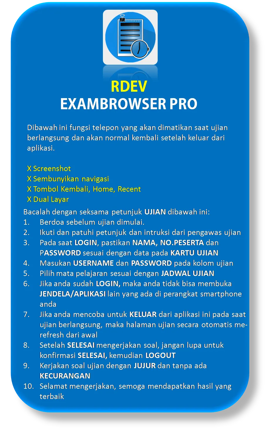 CBT Exambro Pro 2024 | Indus Appstore | Screenshot