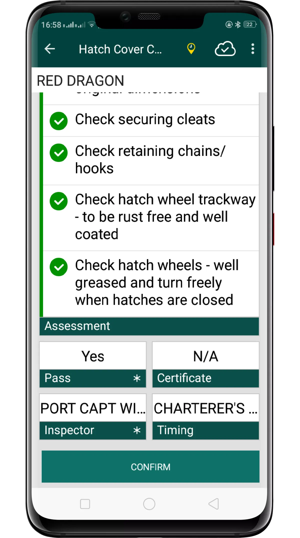 arl Marine Hatch Cover Survey | Indus Appstore | Screenshot