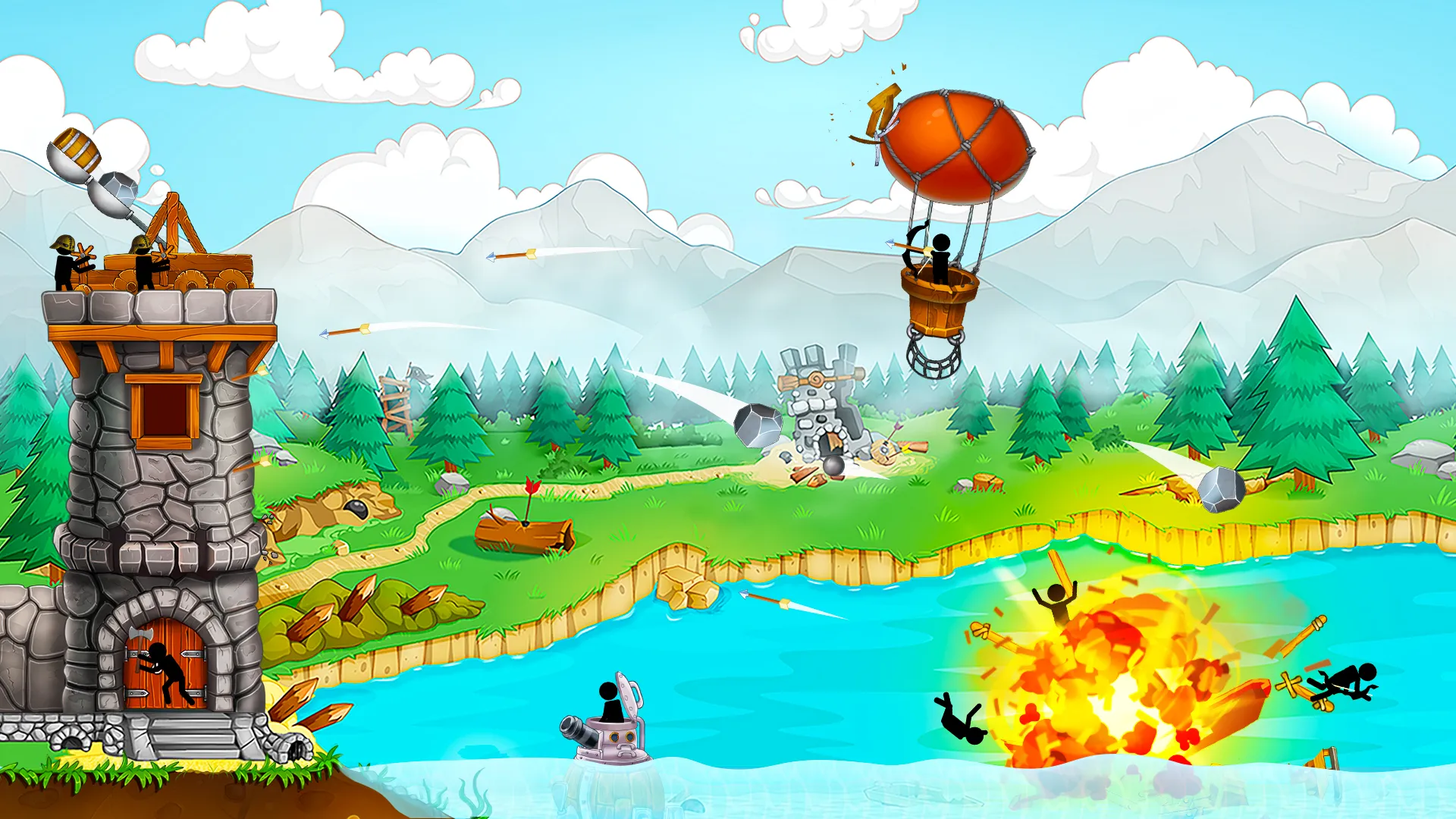 The Catapult: Stickman Pirates | Indus Appstore | Screenshot