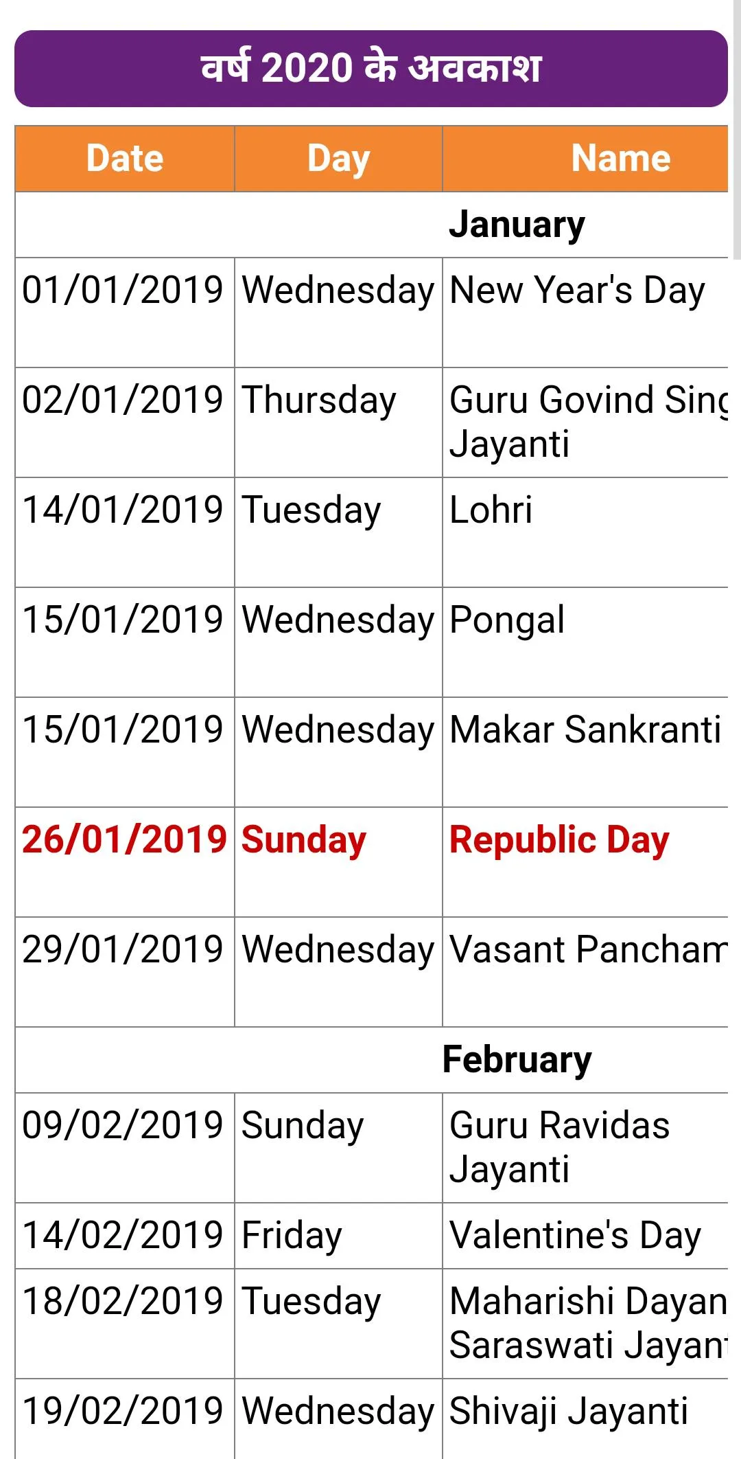 Panchang, Hindu Calendar | Indus Appstore | Screenshot