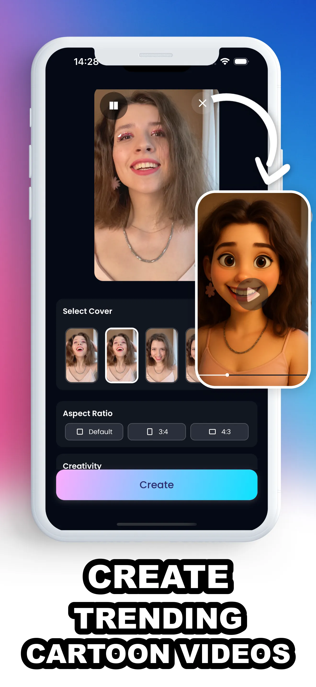 AI Cartoon Video Maker ToonVid | Indus Appstore | Screenshot