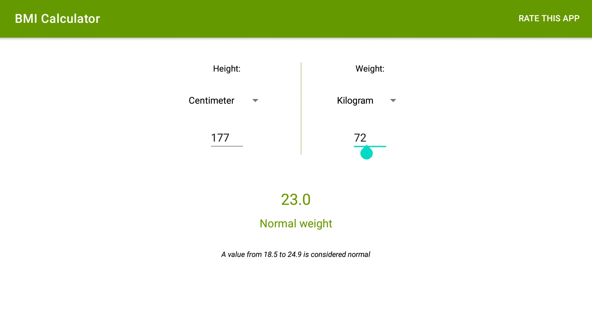 BMI Calculator | Indus Appstore | Screenshot