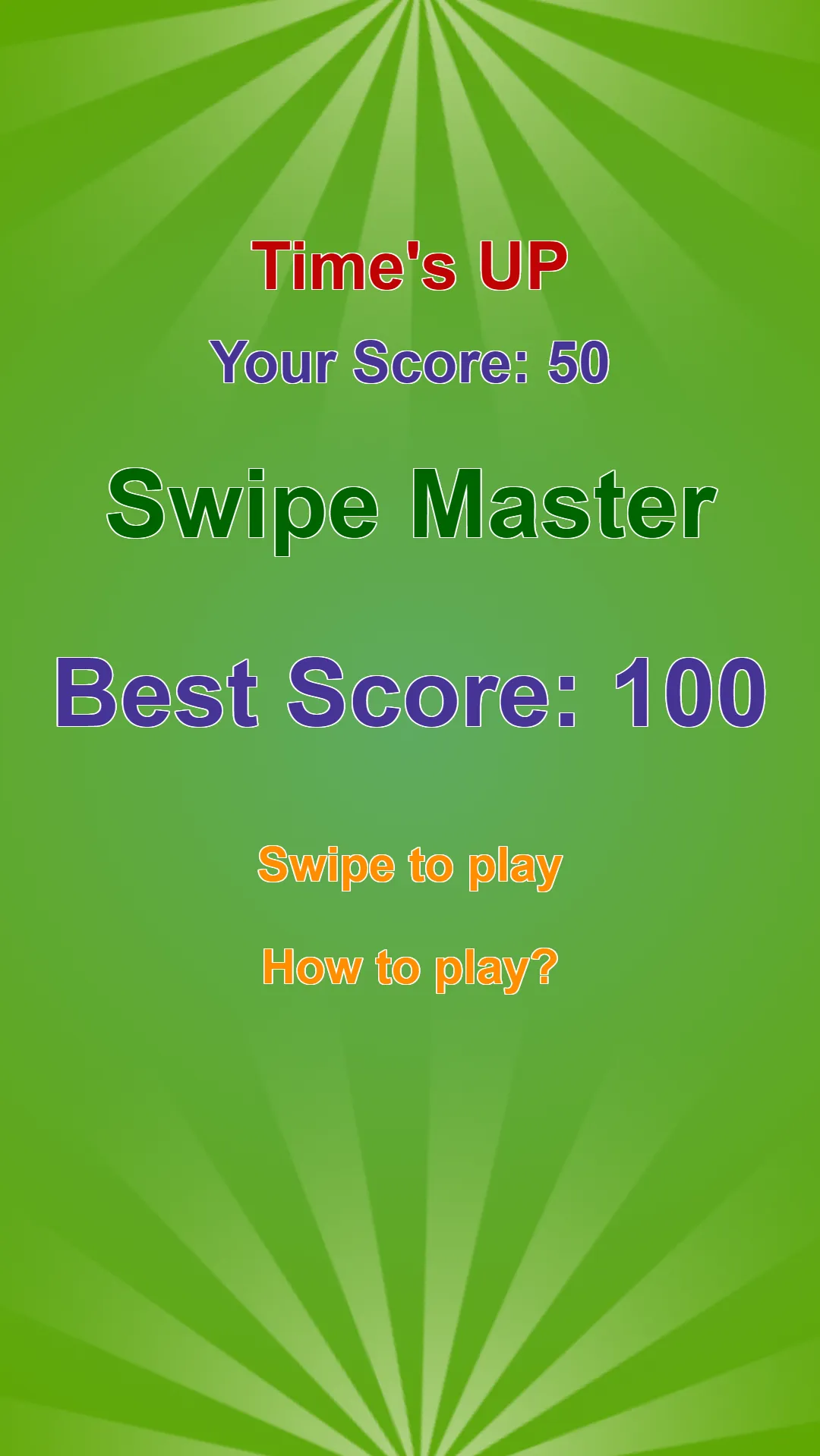 Swipe Master - Reflex test | Indus Appstore | Screenshot