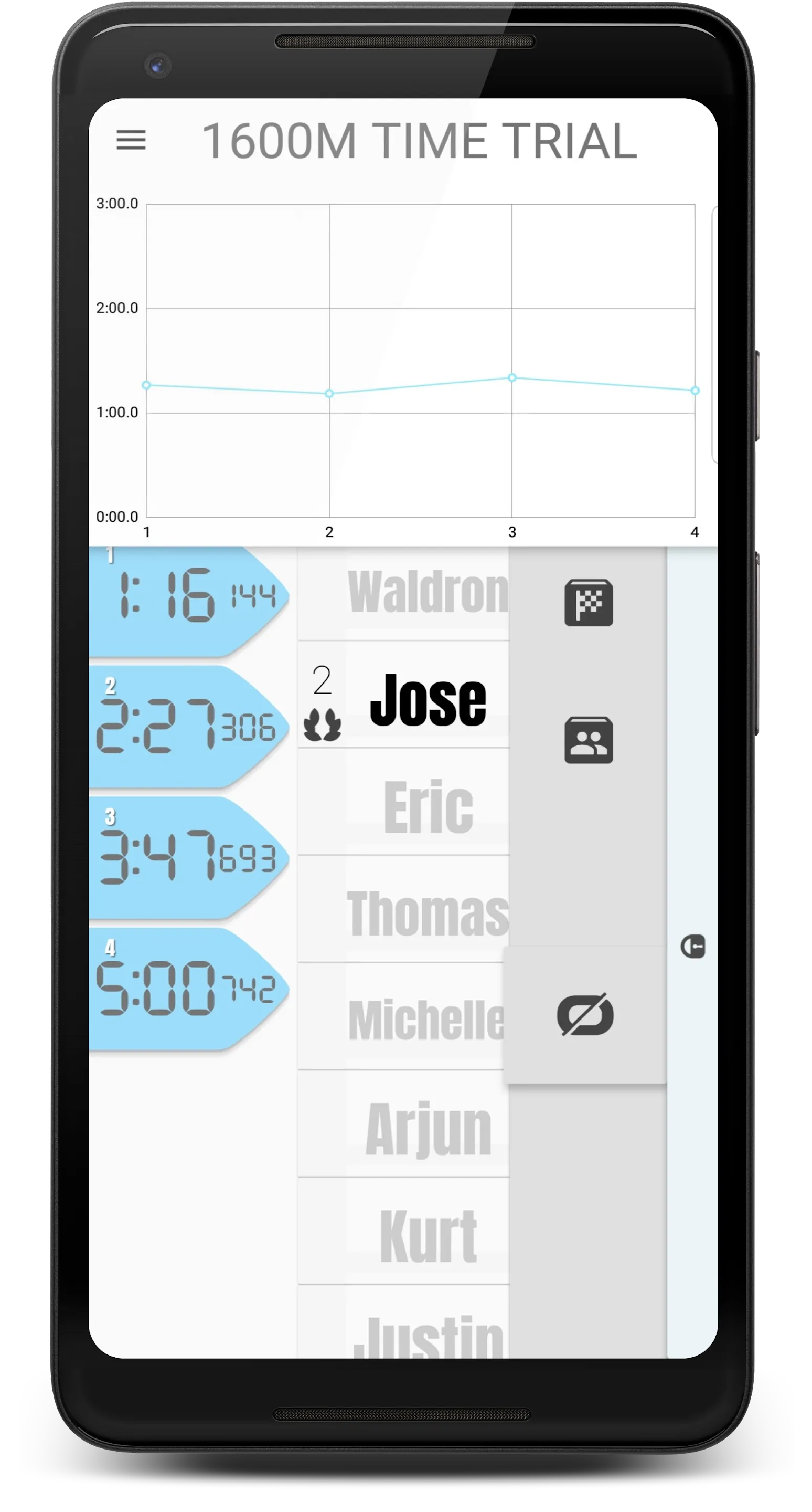 Split Stopwatch: Multi-Athlete | Indus Appstore | Screenshot