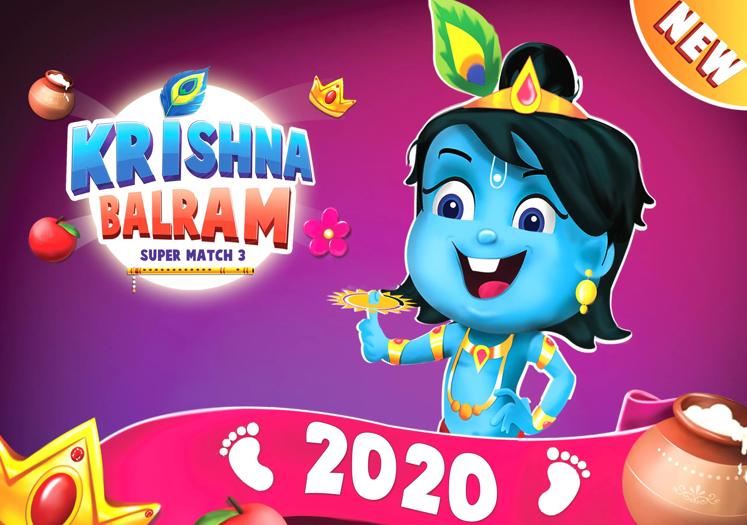 Krishna Balram -  Match 3 Game | Indus Appstore | Screenshot