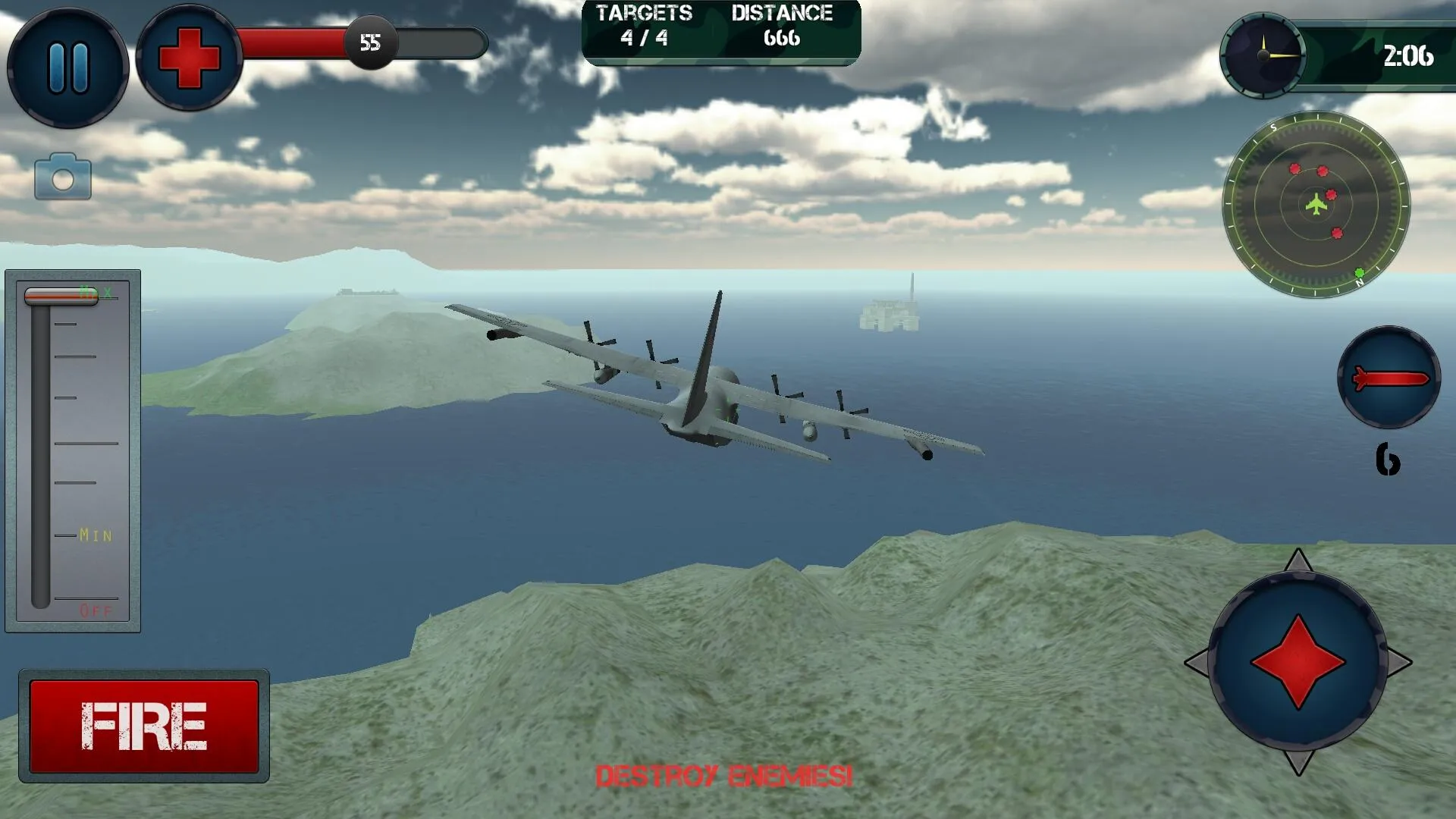 Airplane Gunship Simulator 3D | Indus Appstore | Screenshot