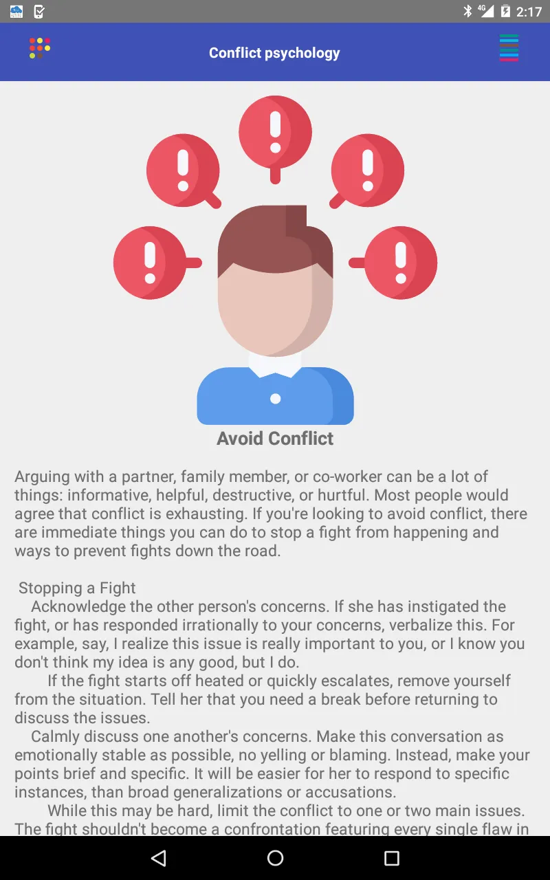 Conflict psychology | Indus Appstore | Screenshot