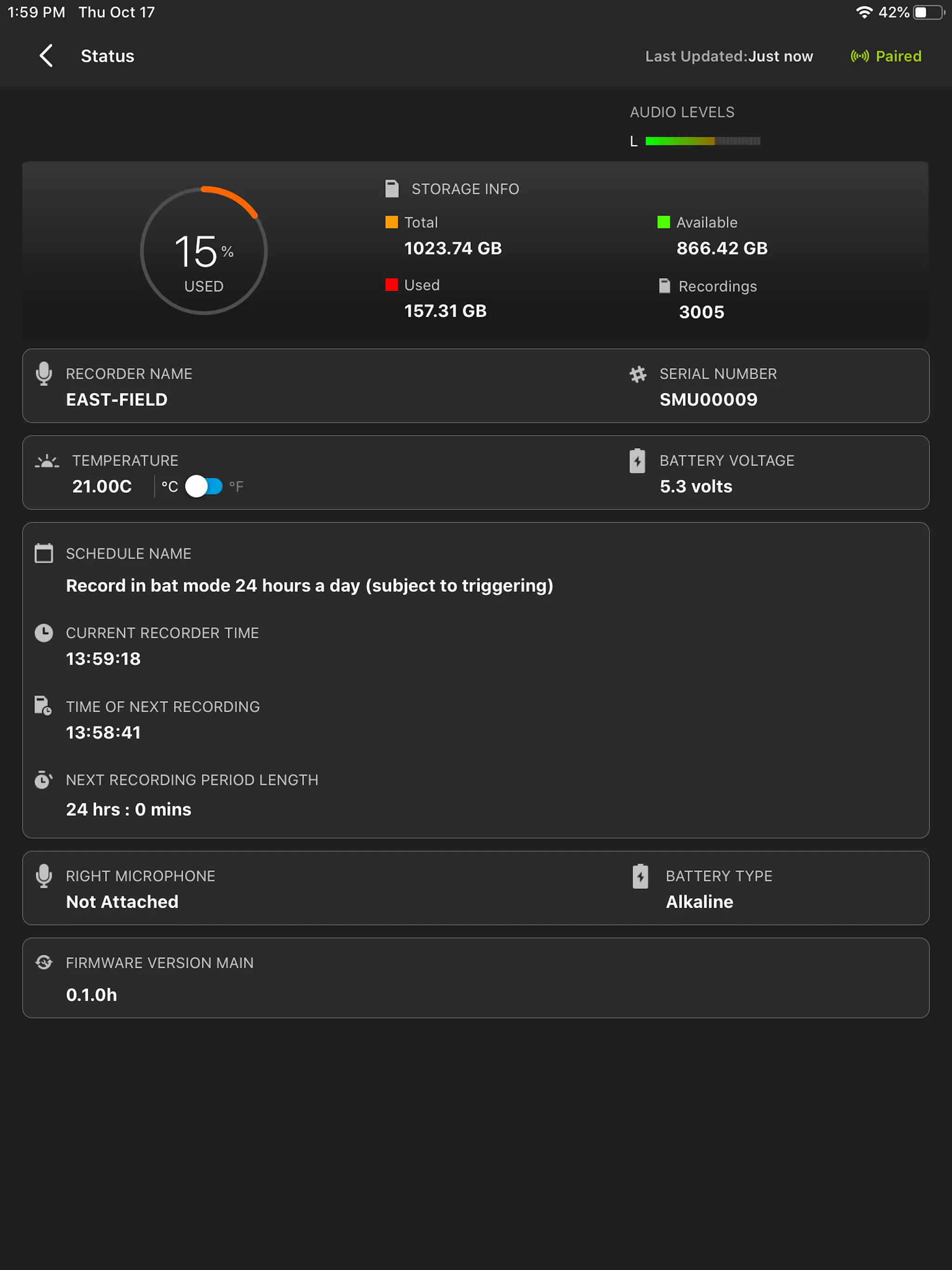 Song Meter Configurator | Indus Appstore | Screenshot