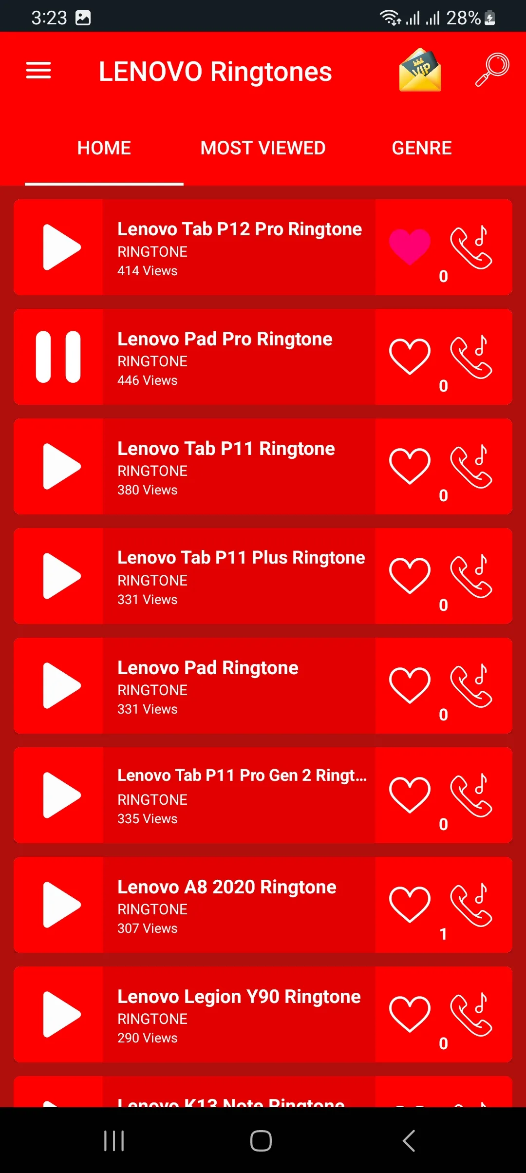 All LENOVO Mobile Ringtones | Indus Appstore | Screenshot