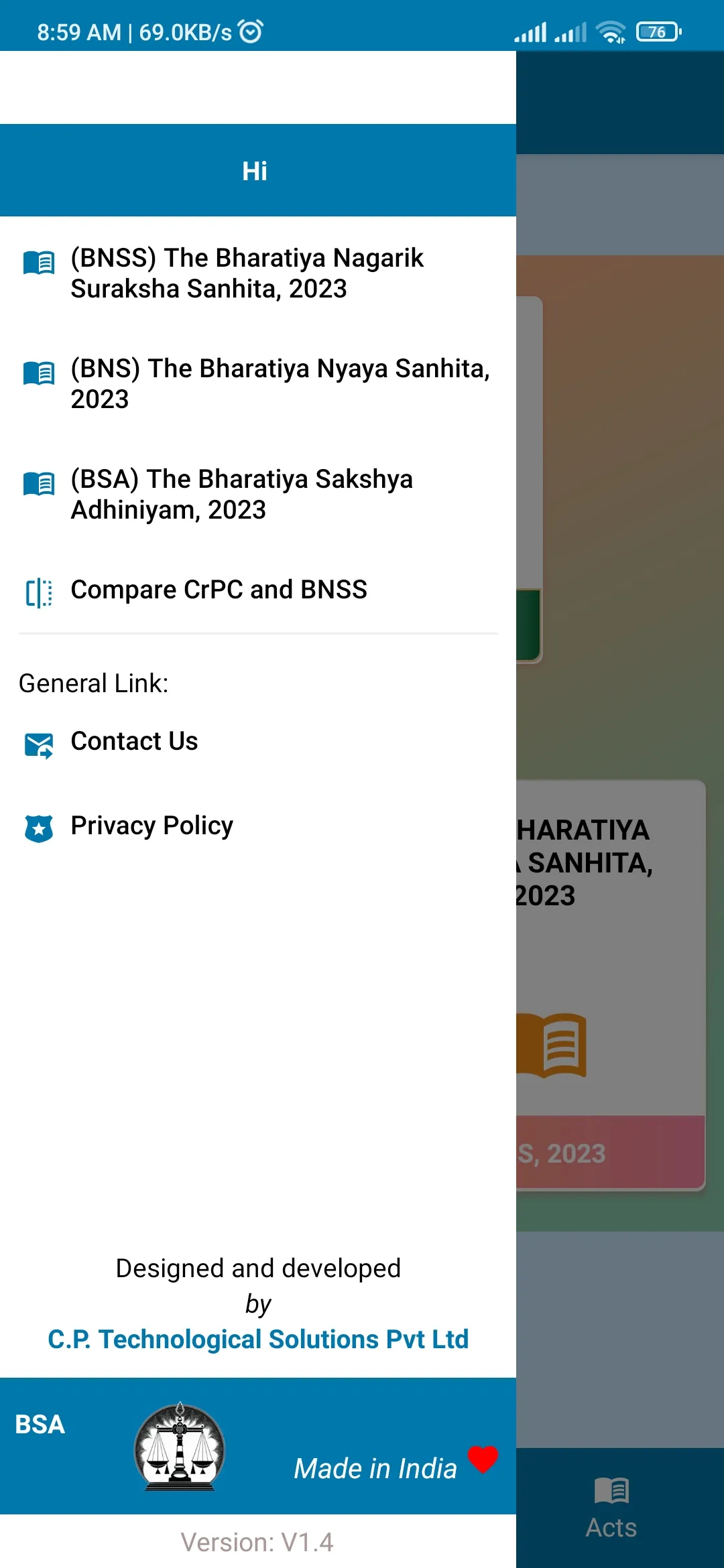 Bharatiya Sakshya Adhiniym BSA | Indus Appstore | Screenshot