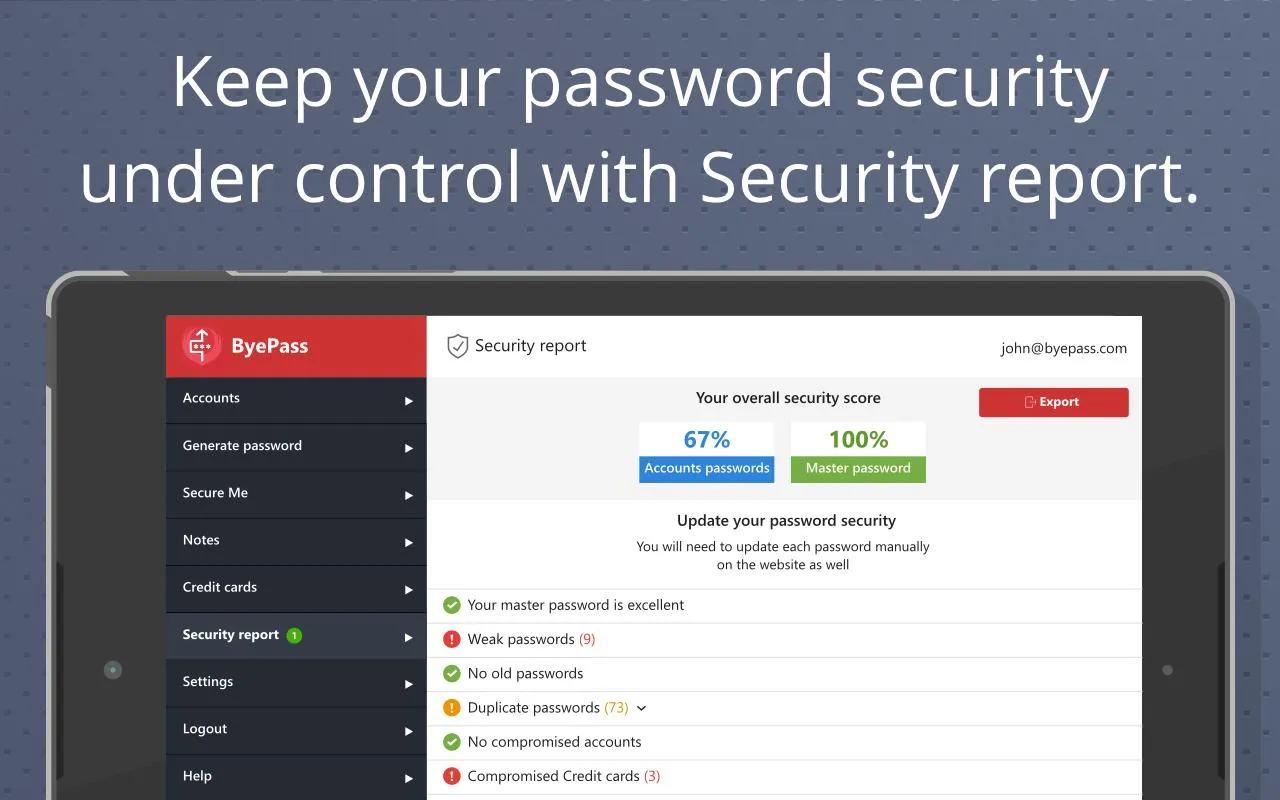 ByePass Password Manager from  | Indus Appstore | Screenshot