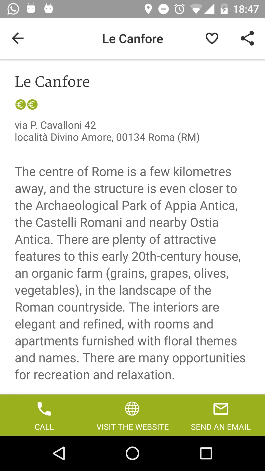 Italy – Farm Holidays | Indus Appstore | Screenshot