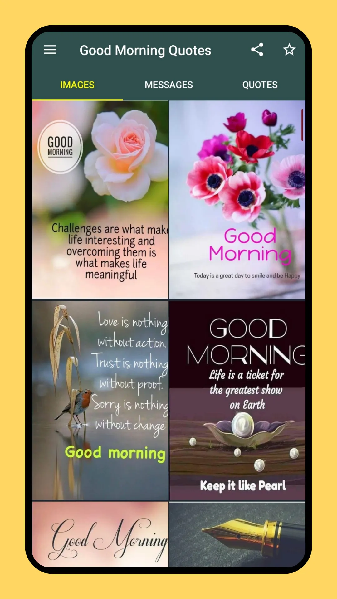 Inspiring Good Morning Quotes | Indus Appstore | Screenshot