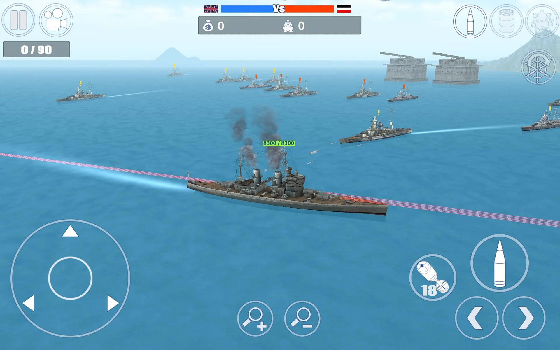 Warship War - The Atlantic War | Indus Appstore | Screenshot