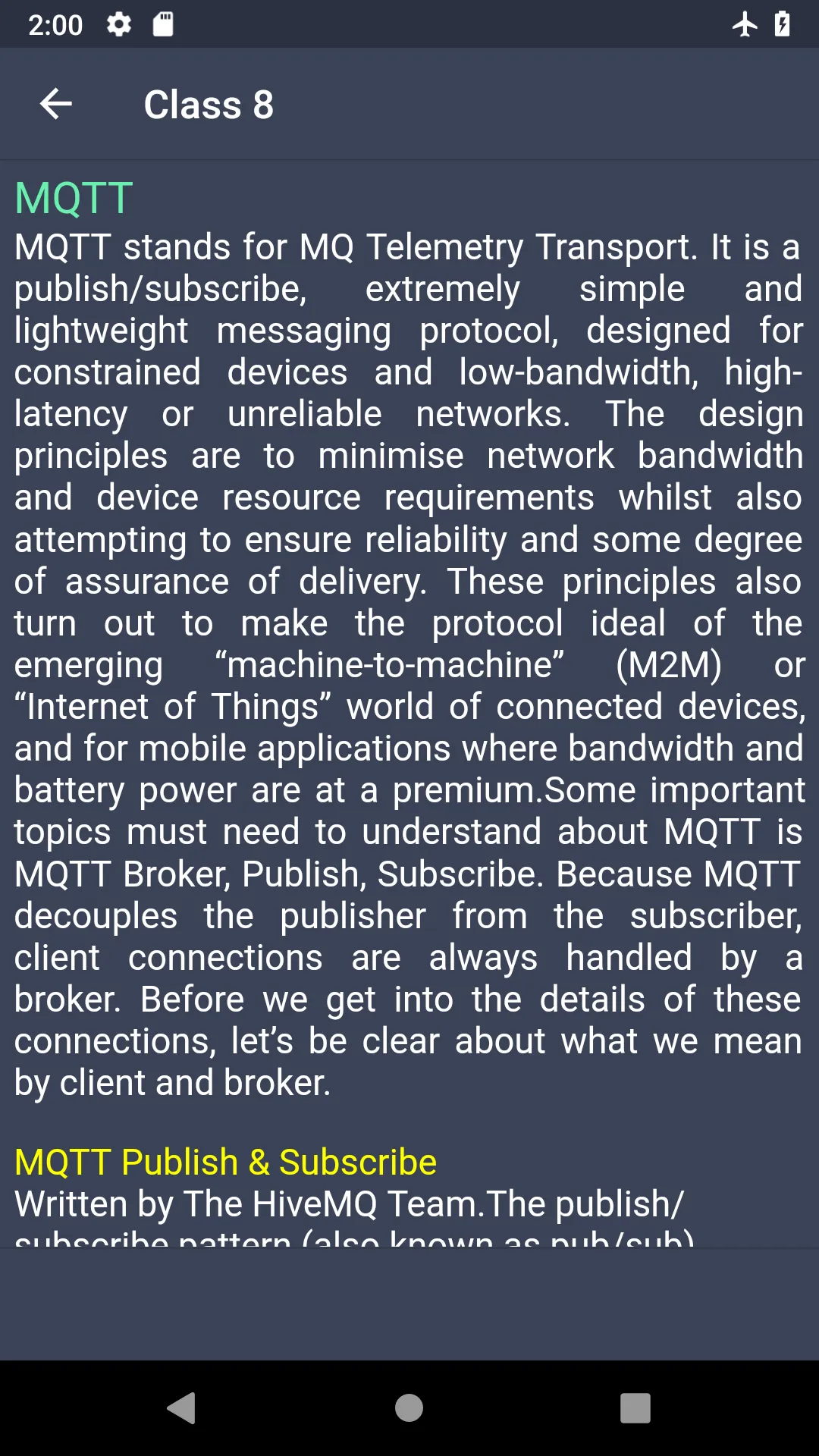 IoT Learning Short Course : ES | Indus Appstore | Screenshot