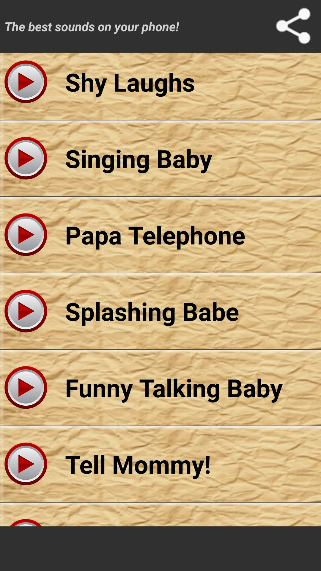 Funny Baby Ringtones | Indus Appstore | Screenshot