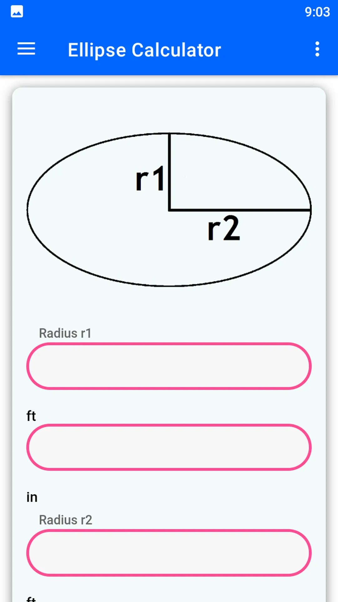 Area Calculator for all Shapes | Indus Appstore | Screenshot