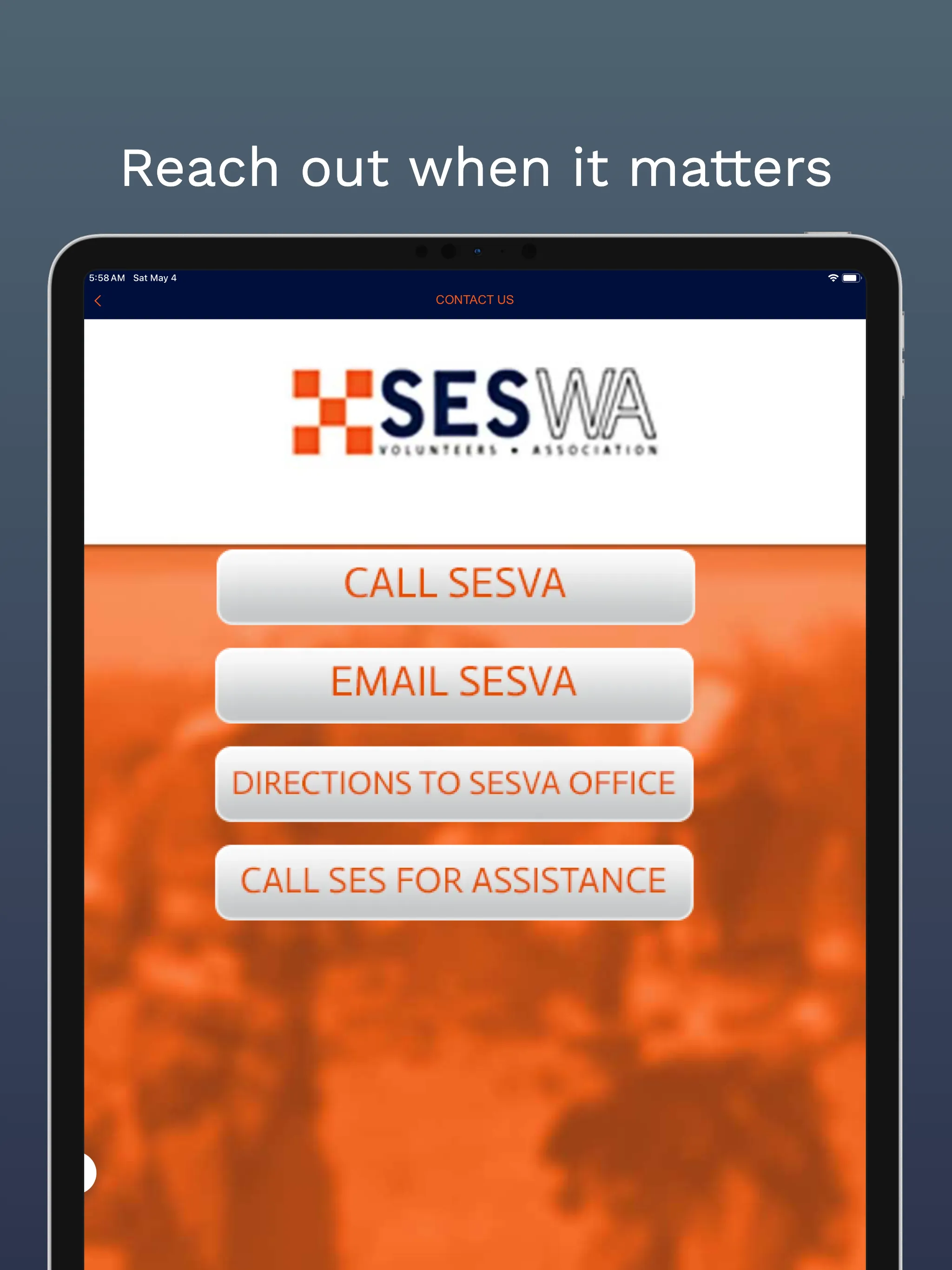 SES Volunteer Assoc. SESVA | Indus Appstore | Screenshot