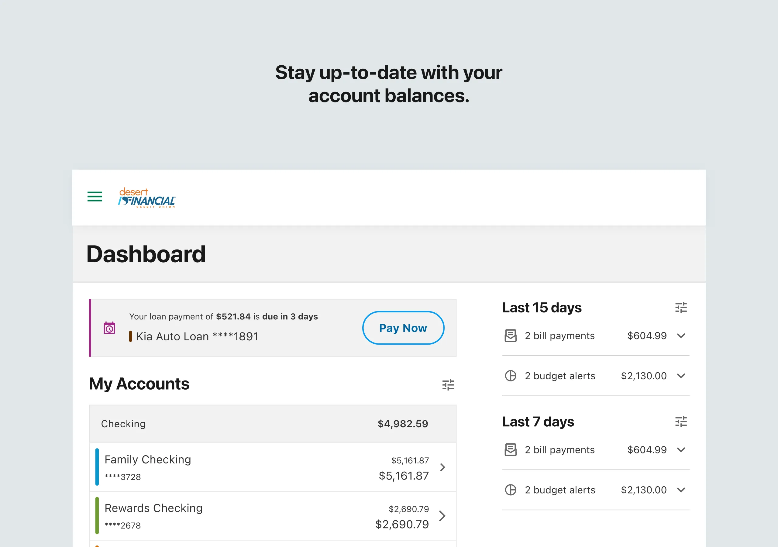Desert Financial Mobile | Indus Appstore | Screenshot
