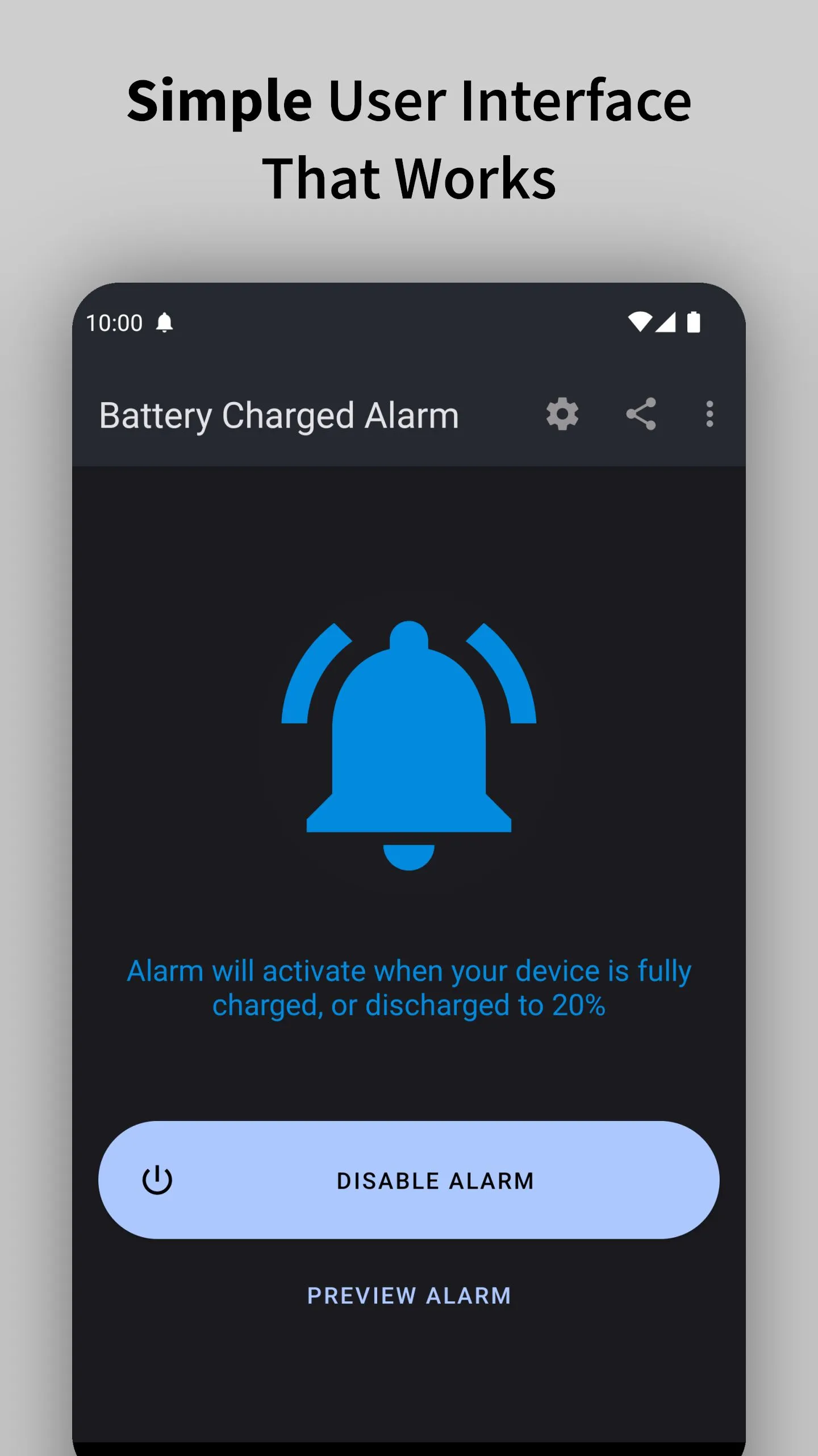 Full Battery Charge Alarm | Indus Appstore | Screenshot