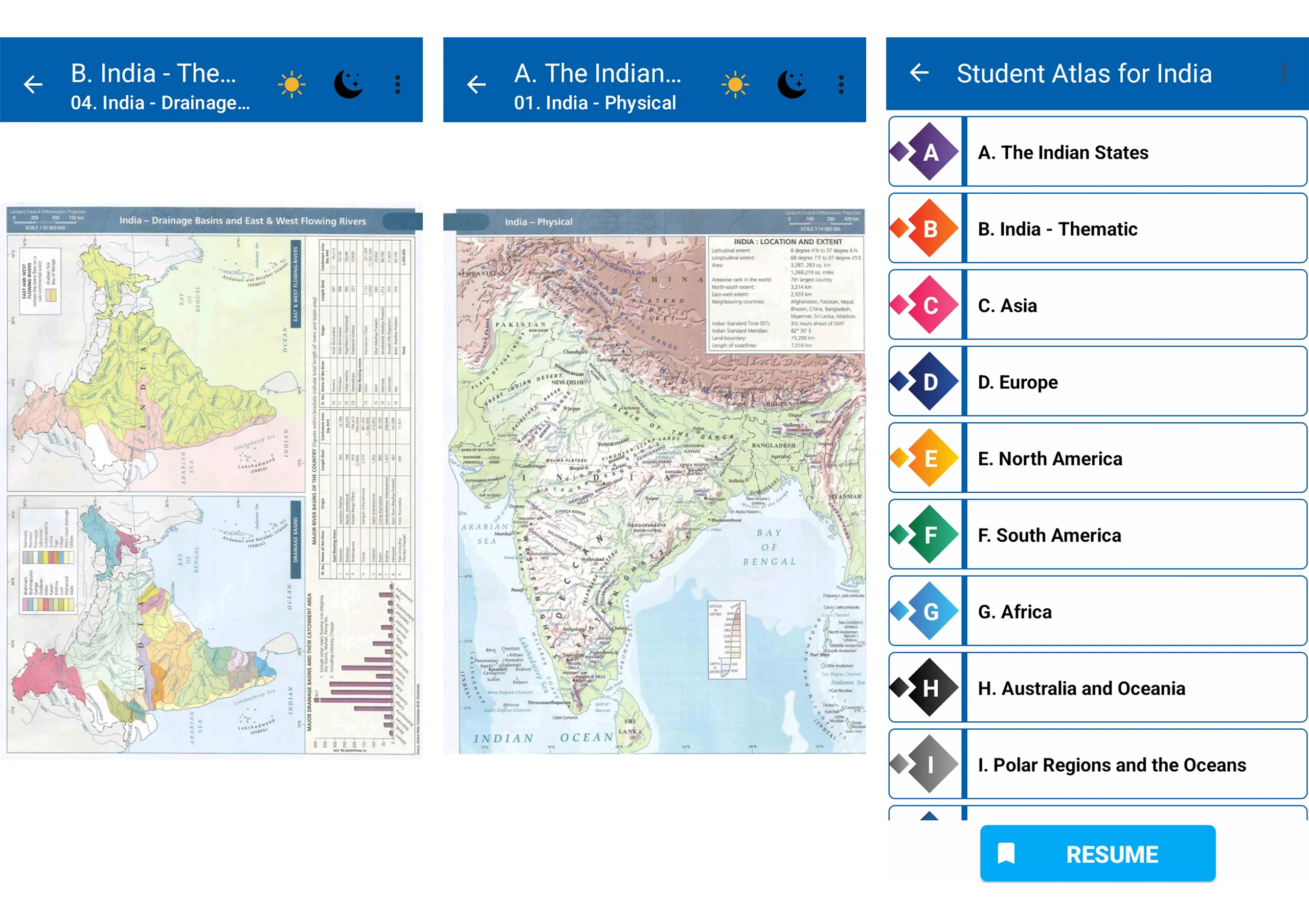 School Atlas For India in HD | Indus Appstore | Screenshot