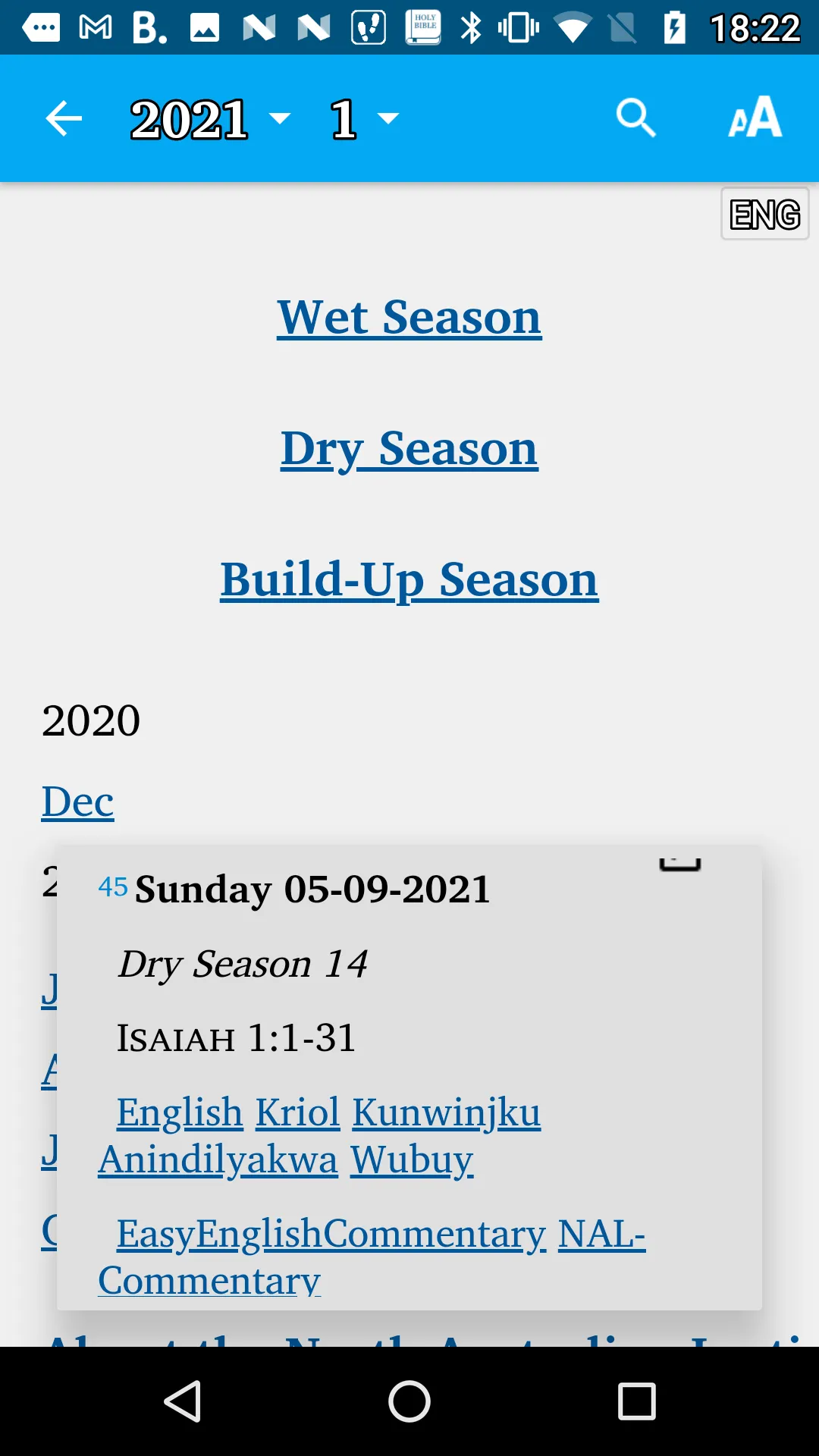North Australian Lectionary | Indus Appstore | Screenshot