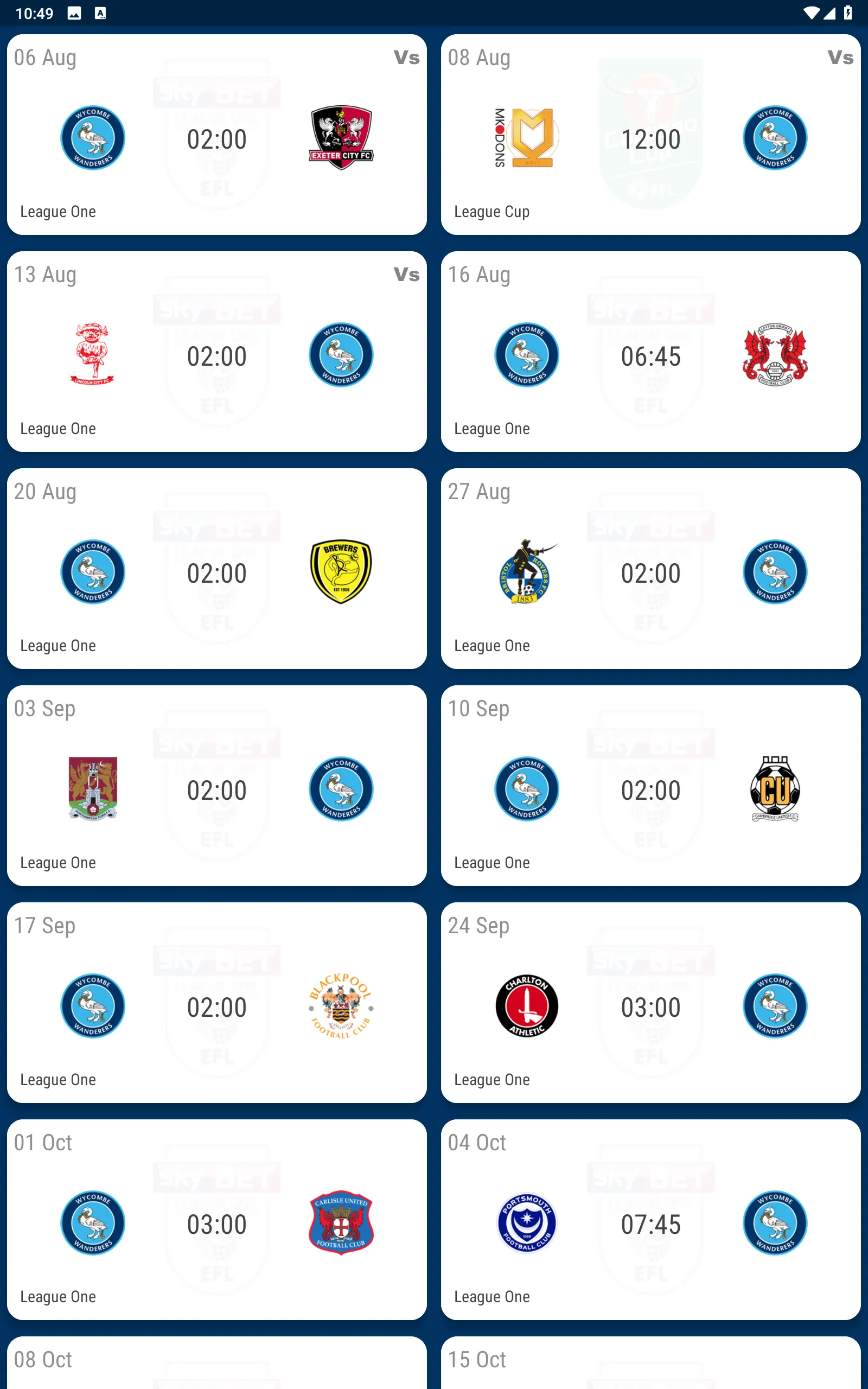 Wycombe Wanderers Fan App | Indus Appstore | Screenshot