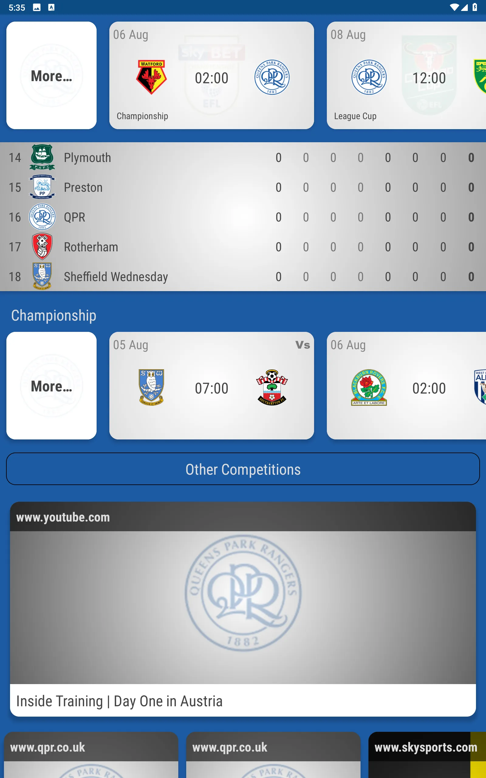 QPR FC Fan App | Indus Appstore | Screenshot