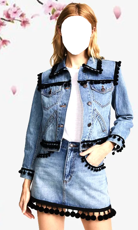 Women Jeans Jacket Photo Suit | Indus Appstore | Screenshot