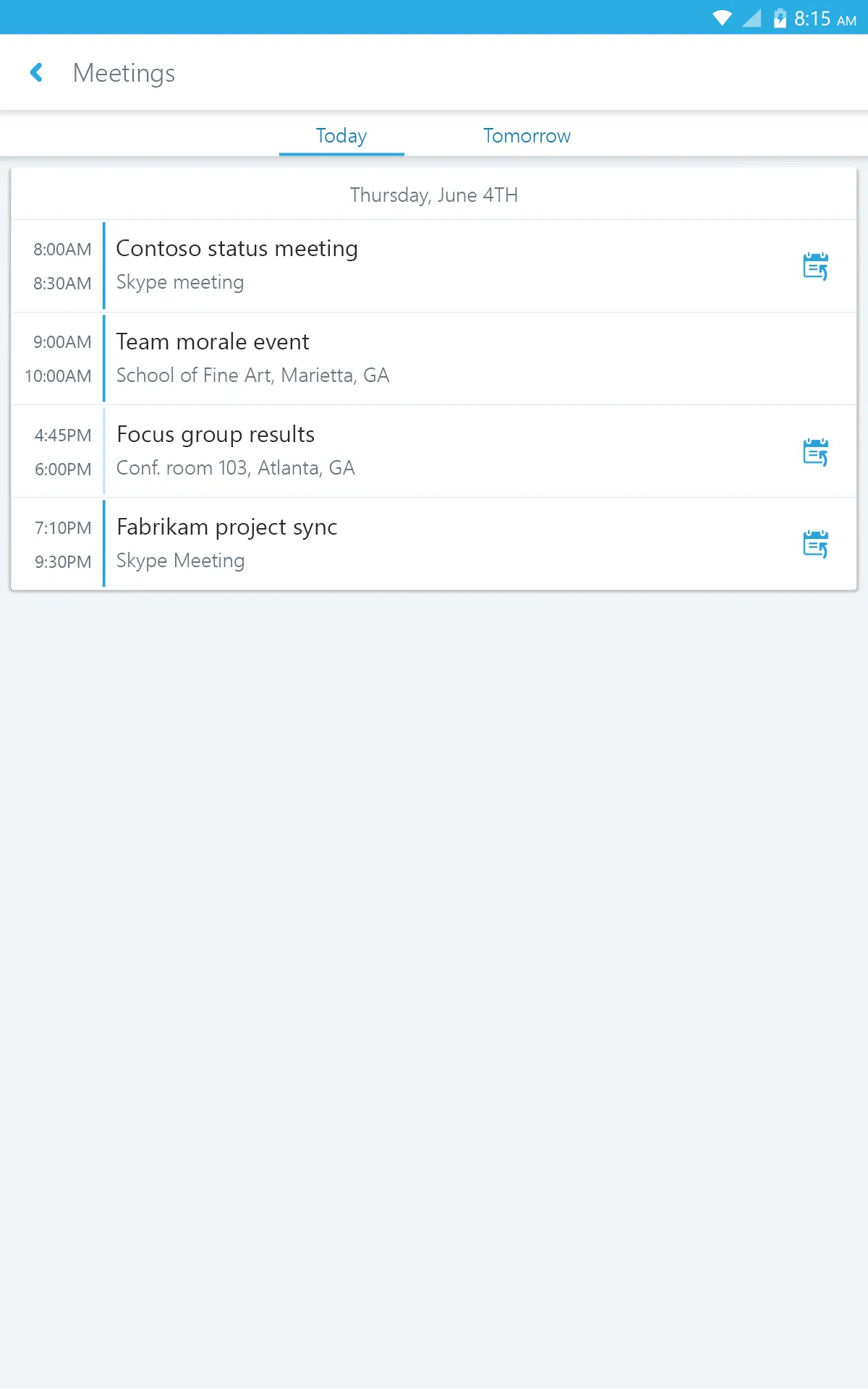 Skype for Business for Android | Indus Appstore | Screenshot