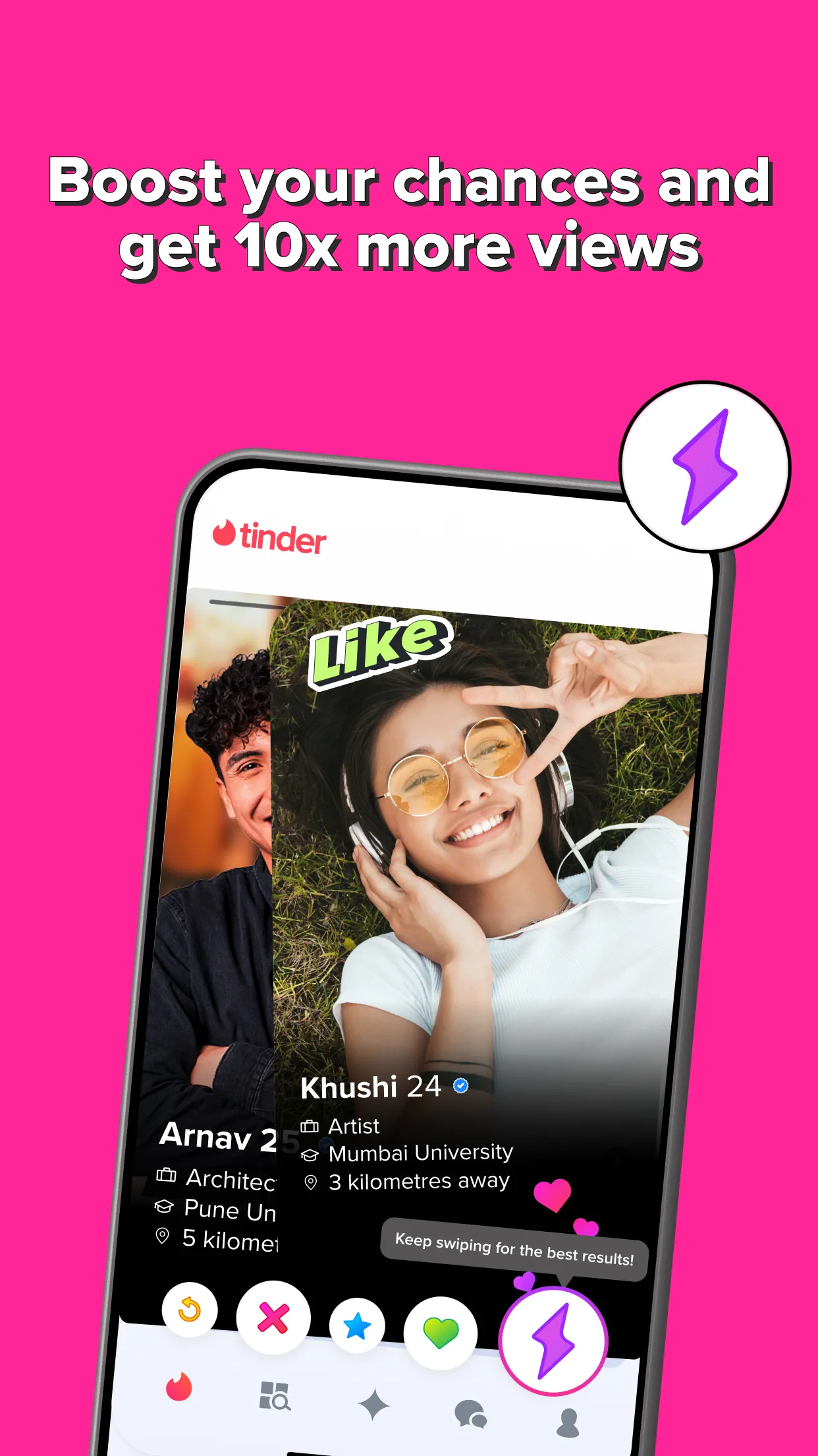 Tinder - Match. Chat. Date. | Indus Appstore | Screenshot