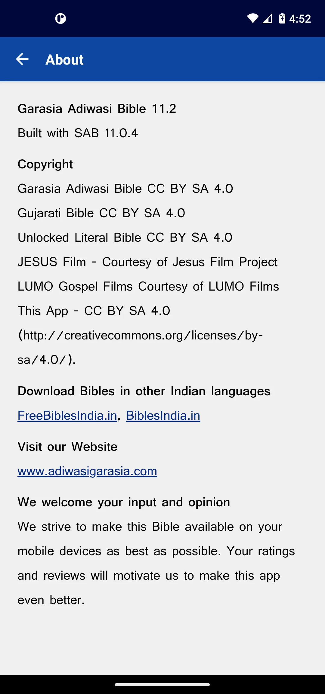 Garasia Adiwasi Bible | Indus Appstore | Screenshot