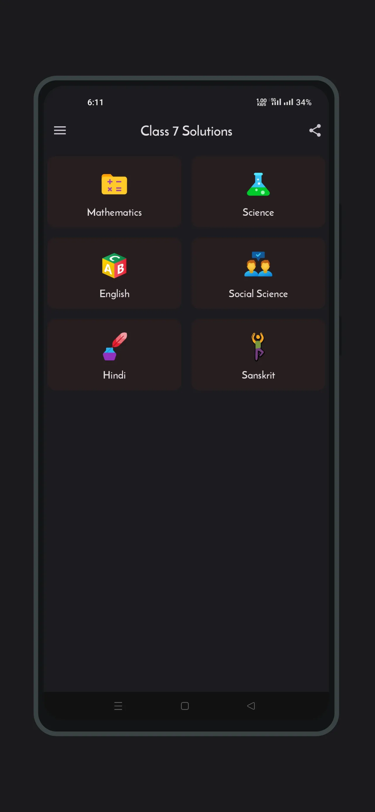 Class 7 Solutions | Indus Appstore | Screenshot
